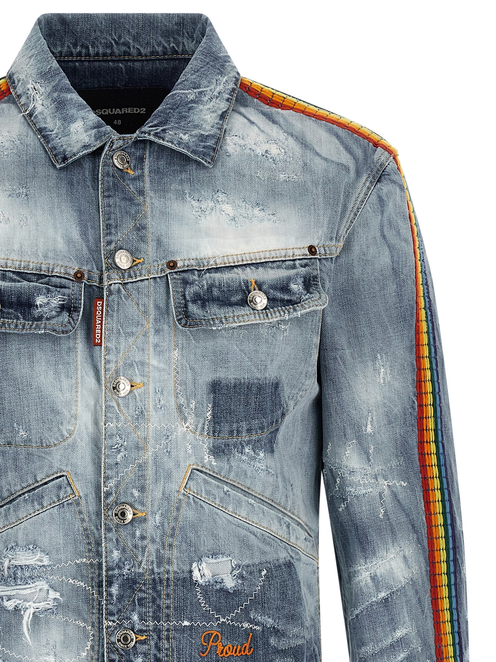 Dsquared² Blue Cotton Denim Men's Jacket