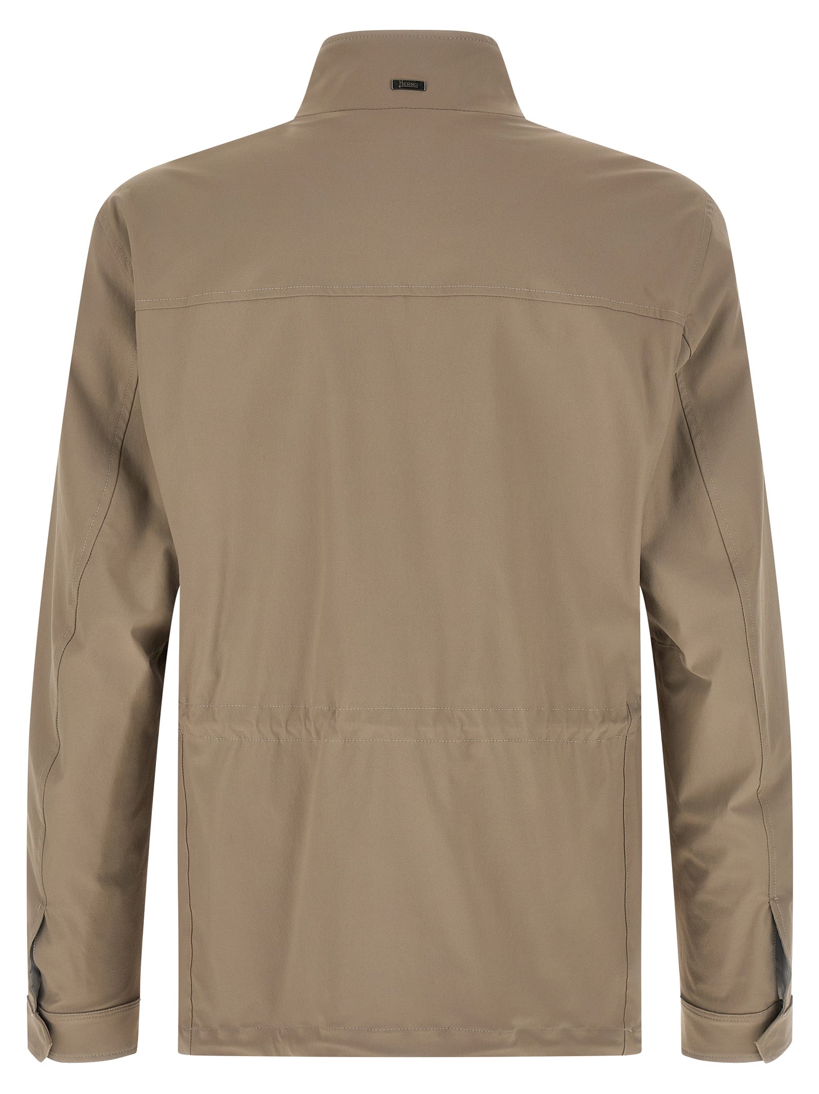 Herno Beige Polyamide Full-Length Men's Jacket