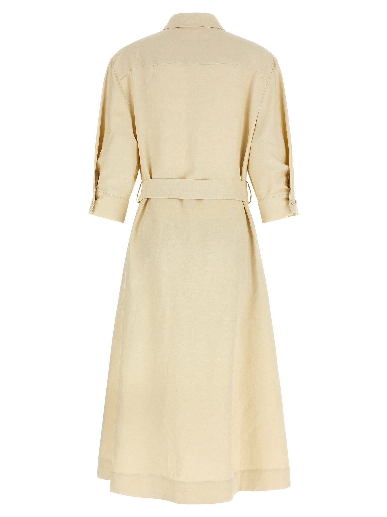 P.A.R.O.S.H. Beige Viscose Long Women's Dress