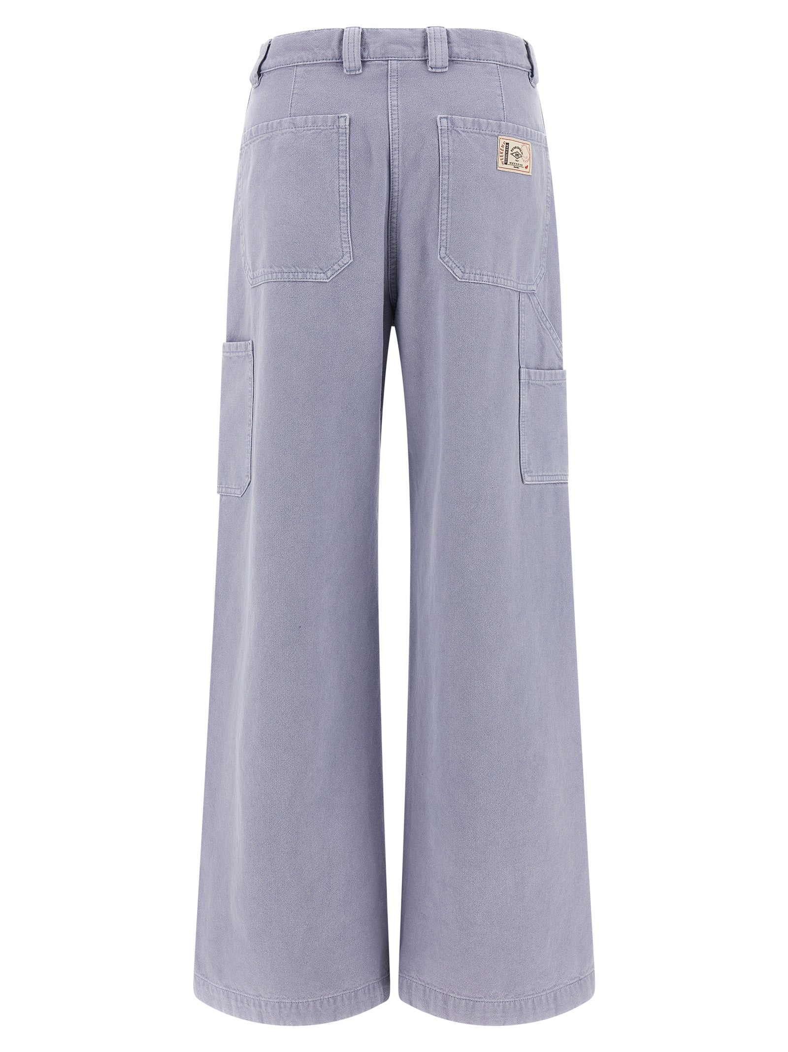 Max Mara Purple Cotton Casual Women's Pants