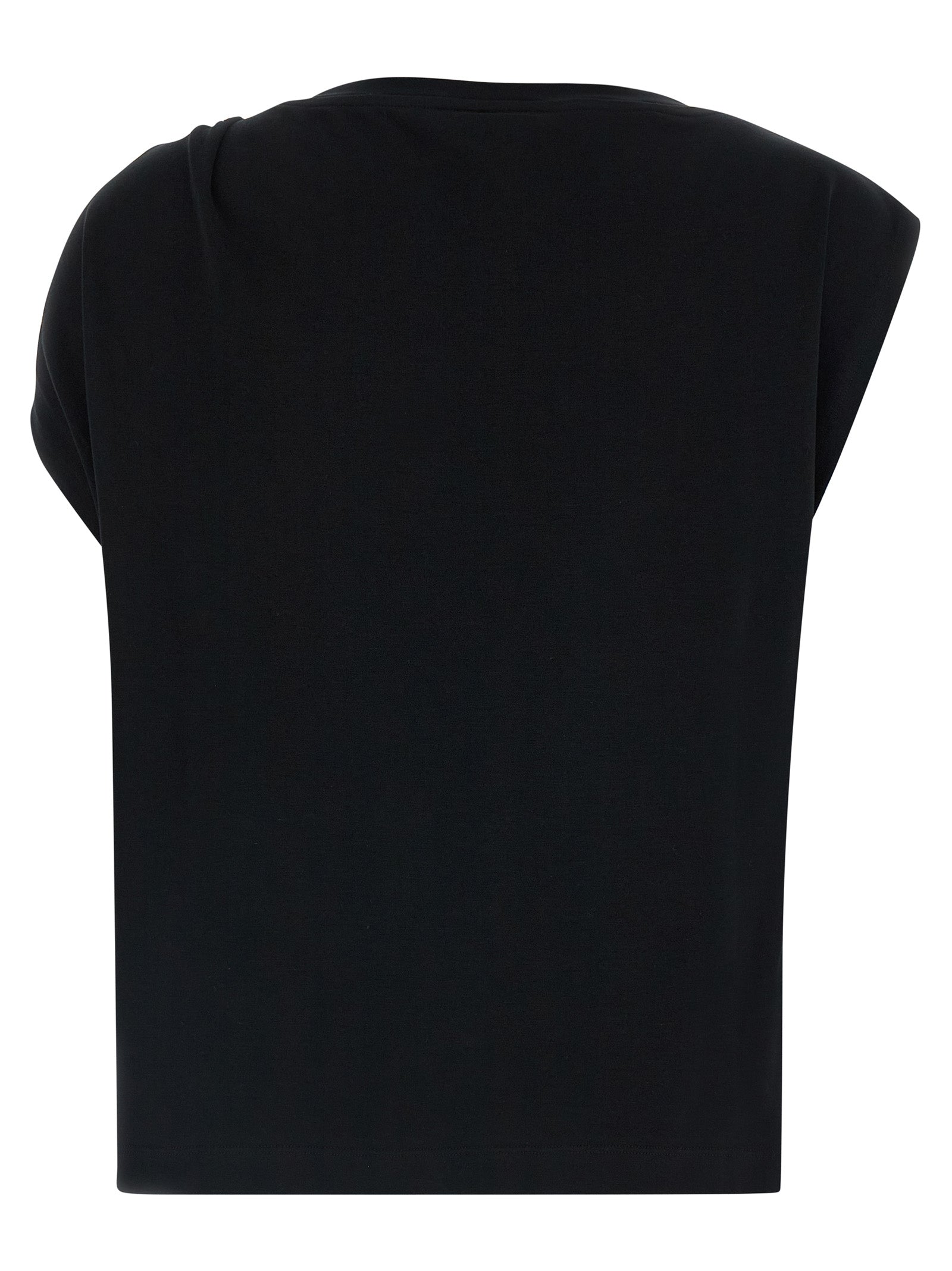 PINKO Black Cotton Tank Women's Tops
