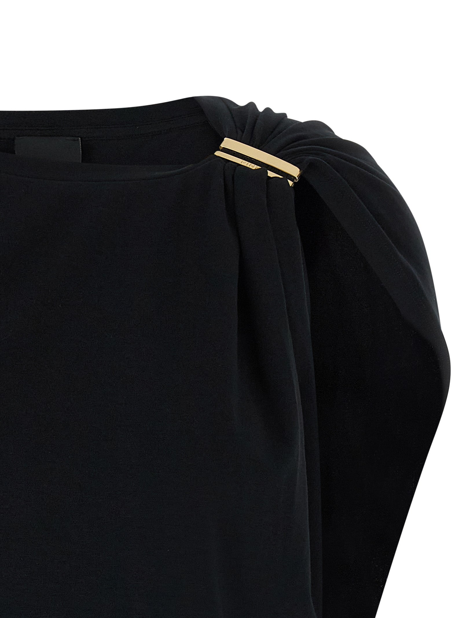 PINKO Black Cotton Tank Women's Tops