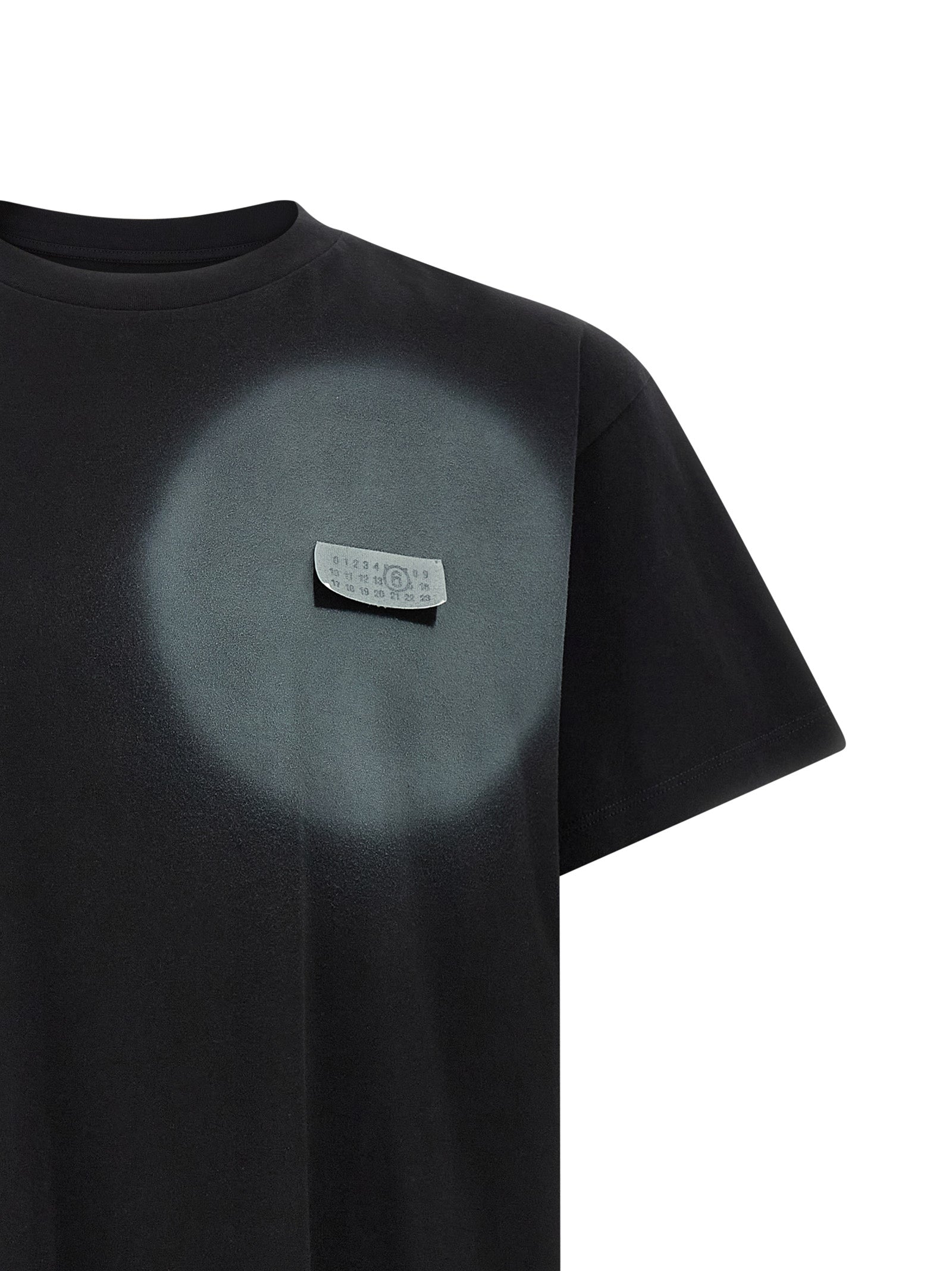 MM6 Maison Margiela Black Cotton Men's T-Shirt