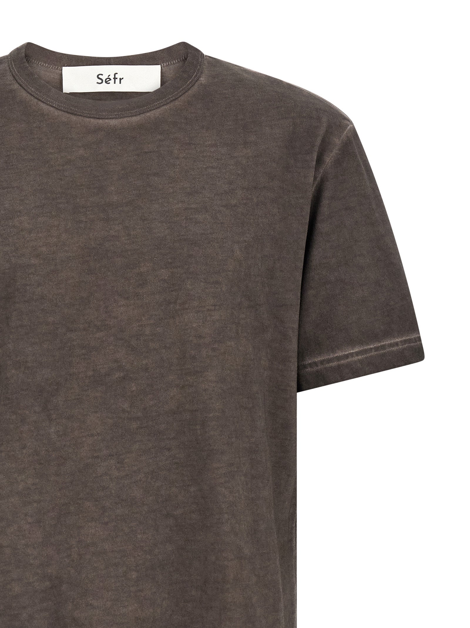 SÉFR Gray Cotton Men's T-Shirt