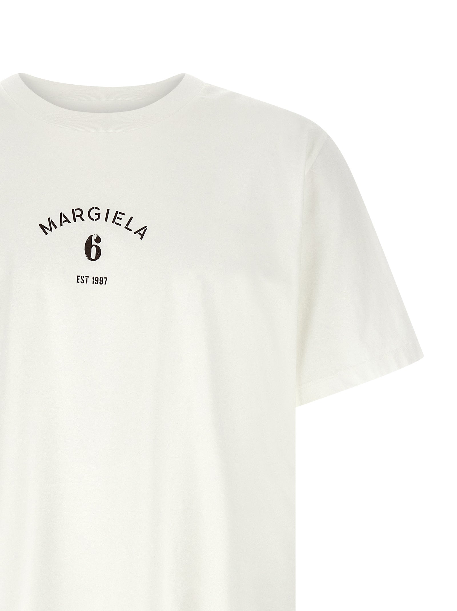MM6 Maison Margiela White Cotton Men's T-Shirt