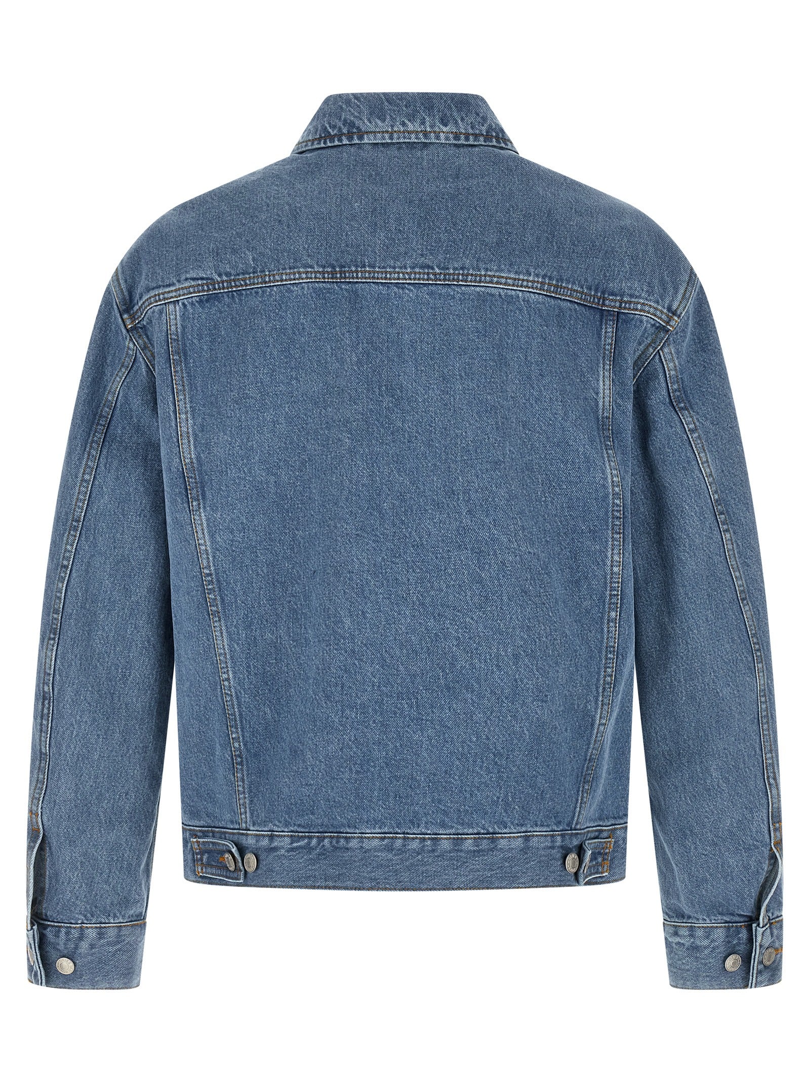 Dries Van Noten Blue Cotton Denim Men's Jacket