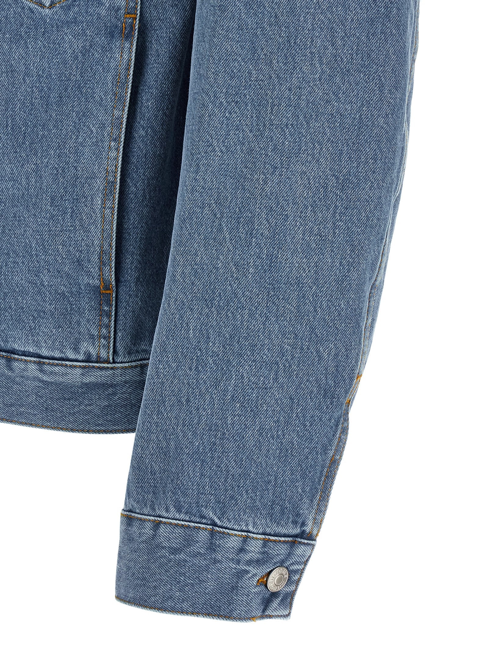 Dries Van Noten Blue Cotton Denim Men's Jacket