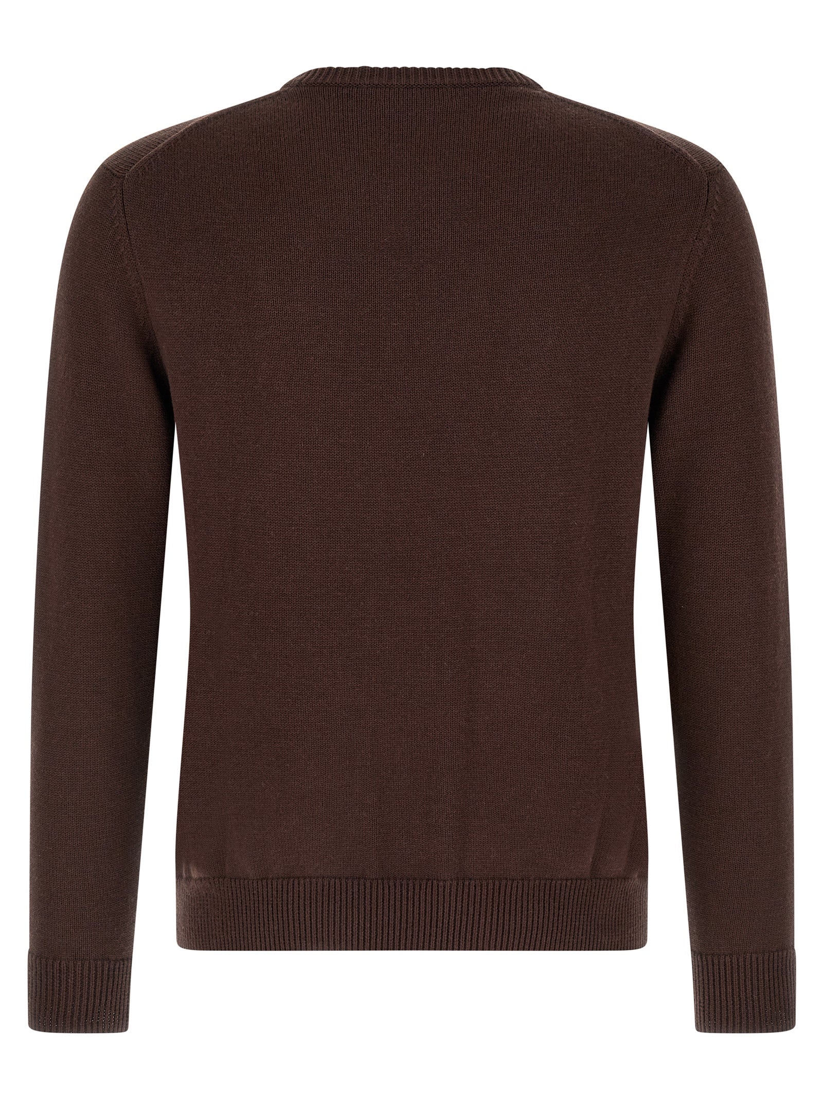 Ballantyne Brown Cotton Men's Cardigan