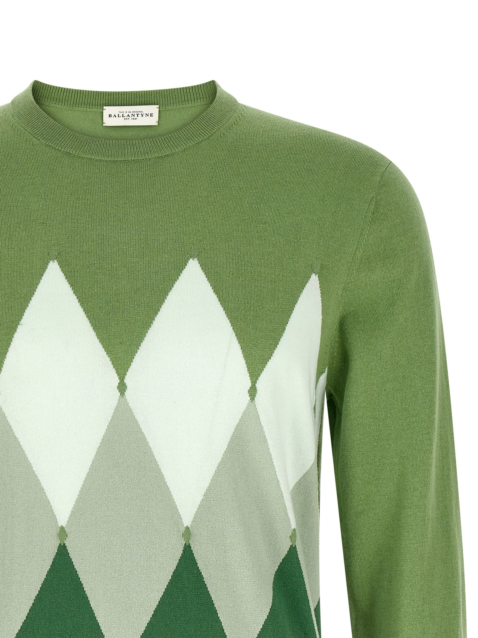 Ballantyne Bicolor Cotton Men's Cardigan