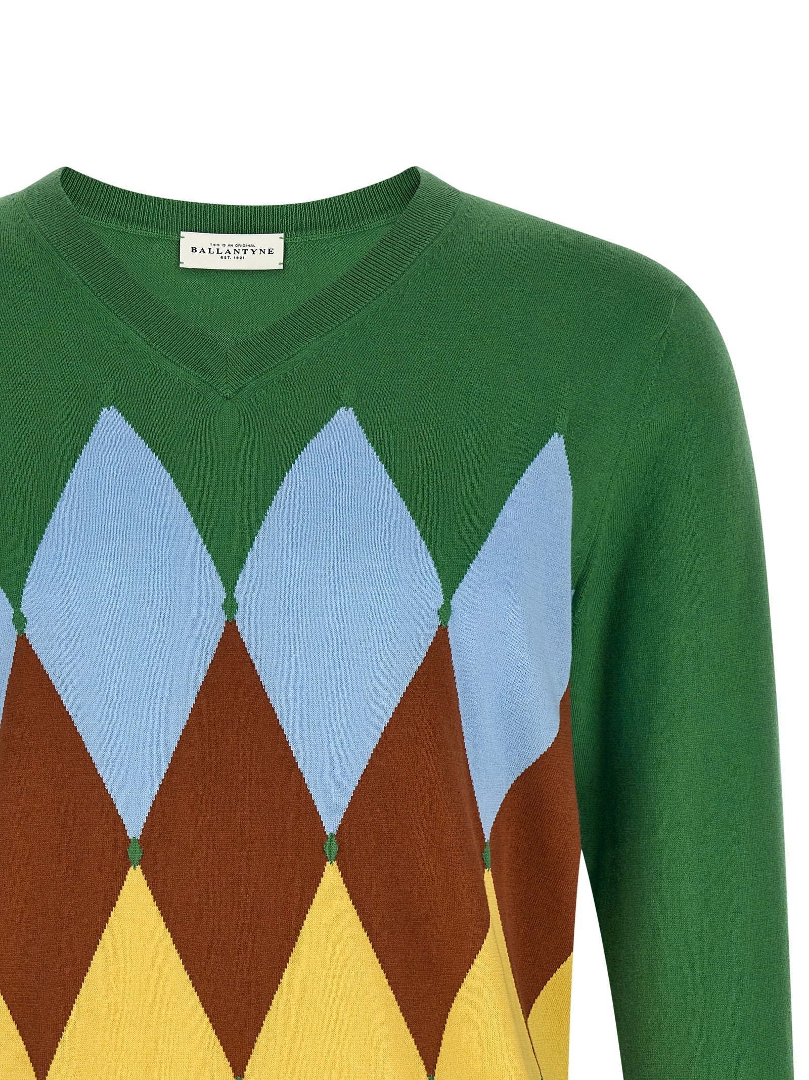 Ballantyne Bicolor Cotton Men's Cardigan