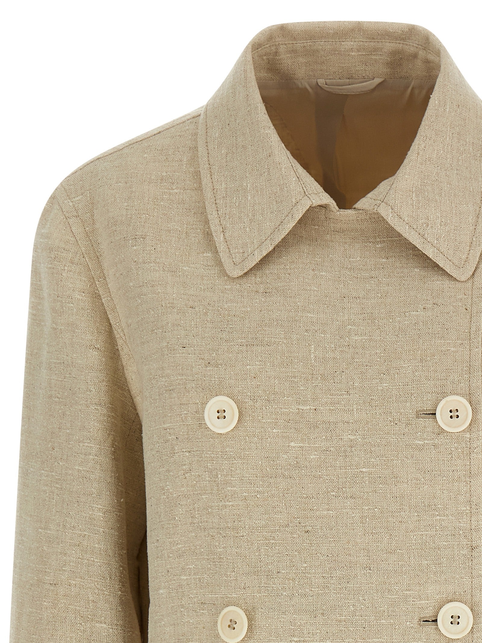 Brunello Cucinelli Beige Linen Women's Jacket