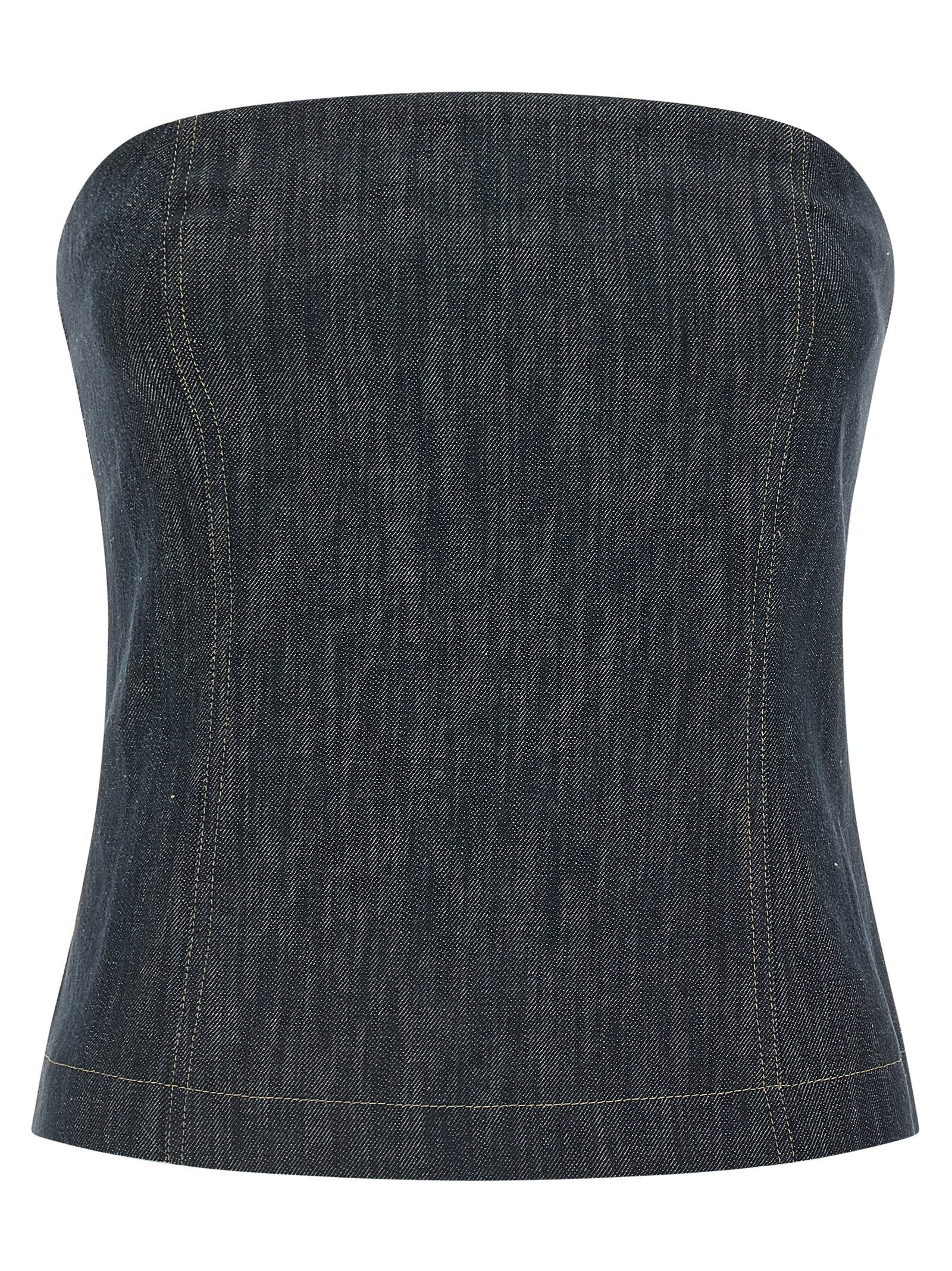 Brunello Cucinelli Blue Denim Women's Shirt