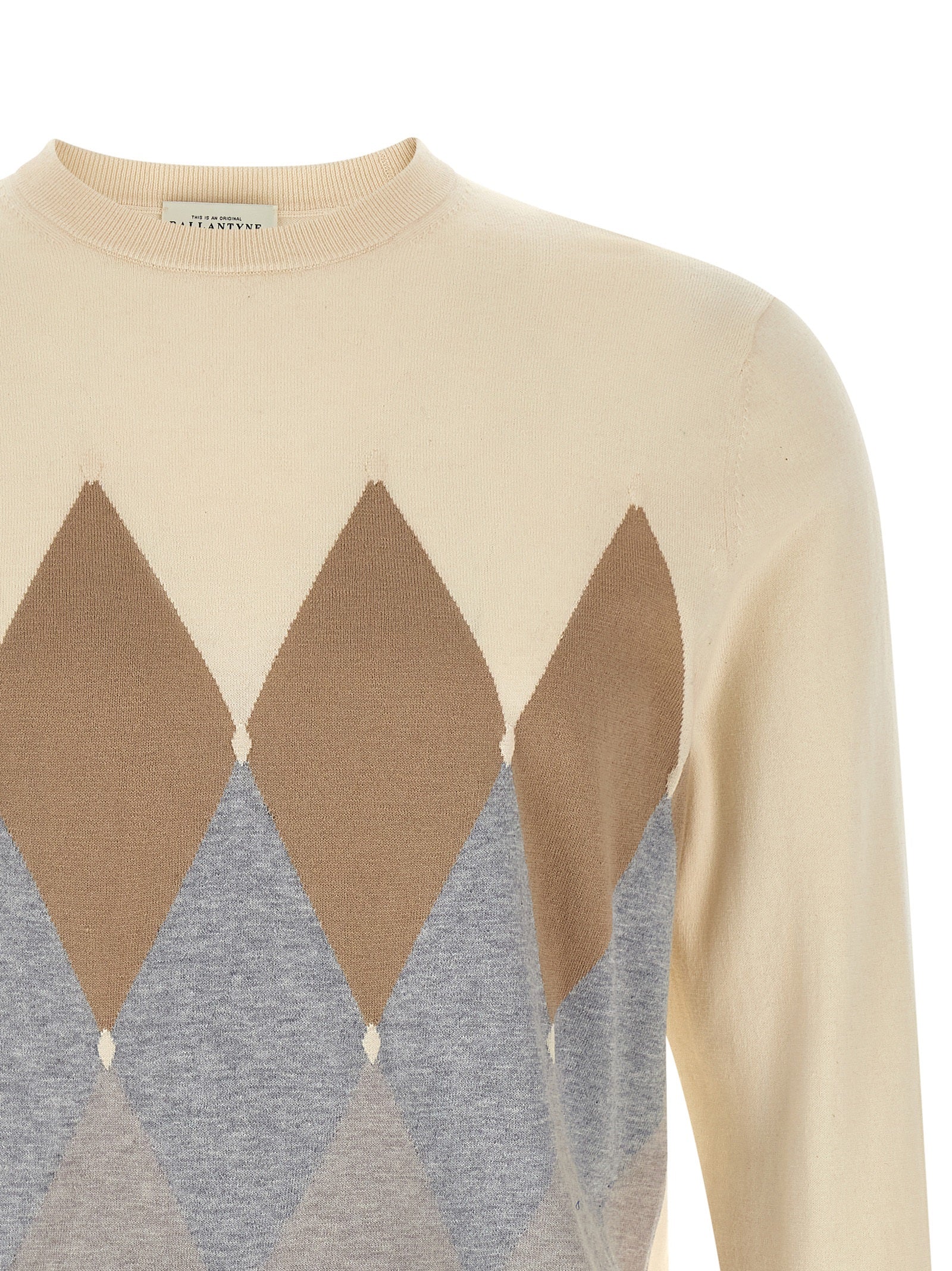 Ballantyne Beige Cotton Men's Cardigan