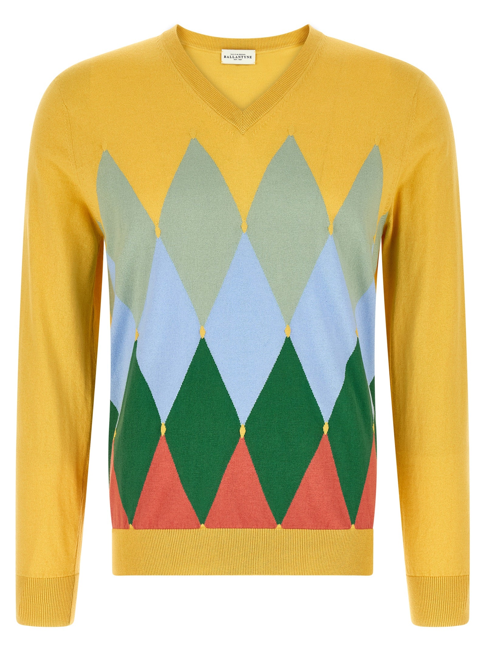 Ballantyne Bicolor Cotton Men's Cardigan