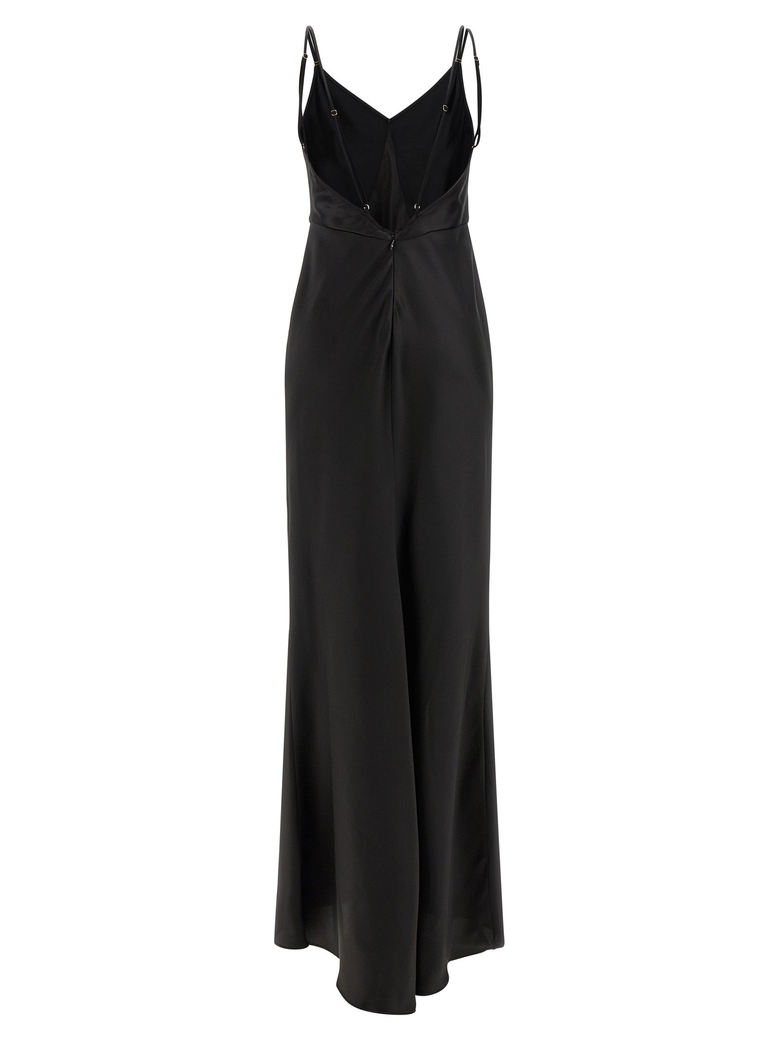 Elisabetta Franchi Black Polyester Long Women's Dress