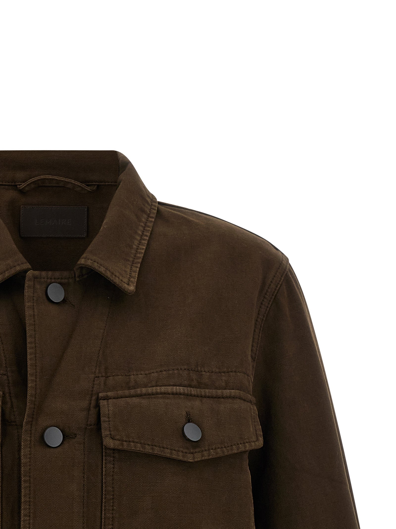 Lemaire Brown Cotton Denim Women's Jacket