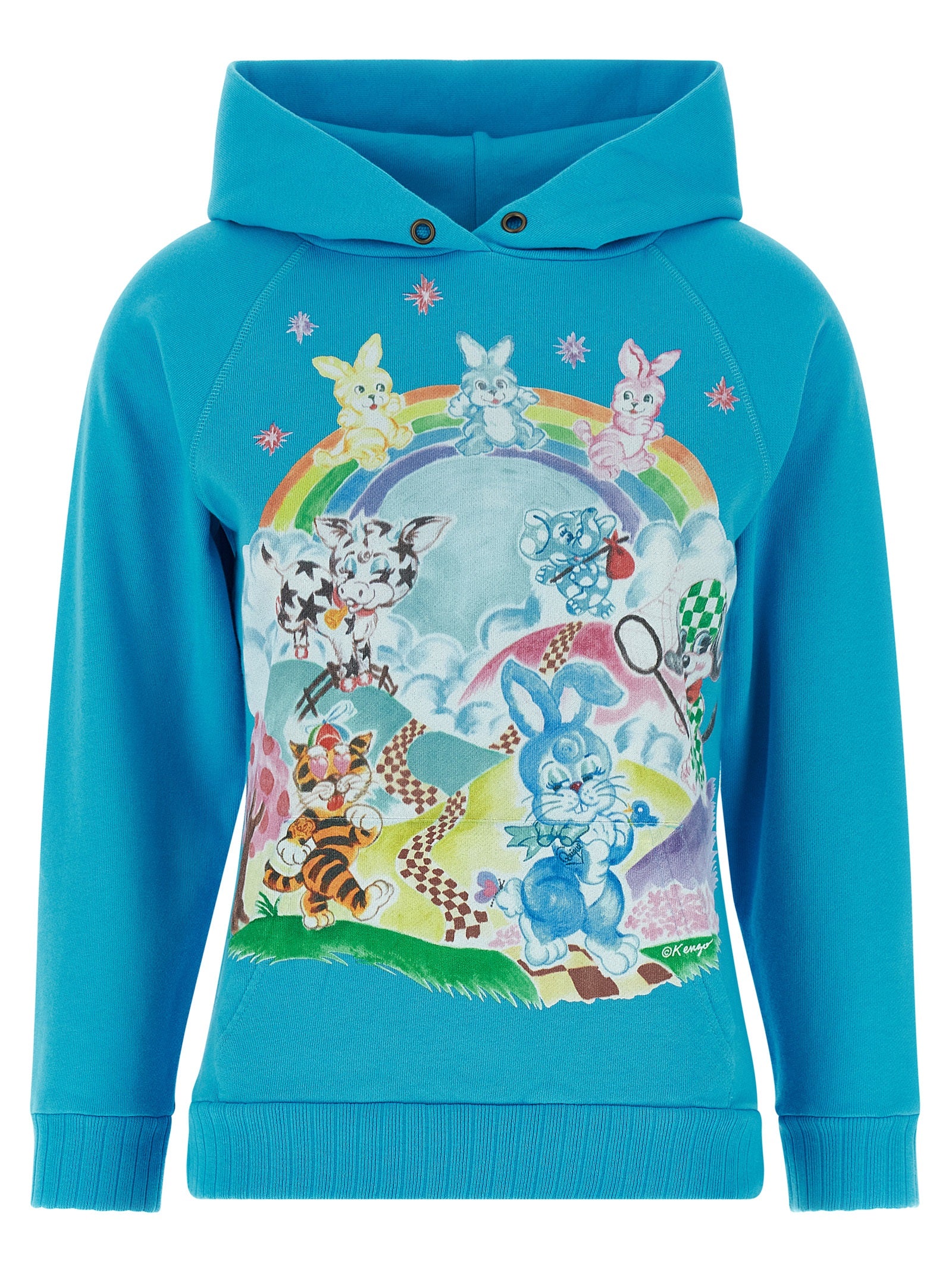 Kenzo Blue Cotton Women's Hoodie
