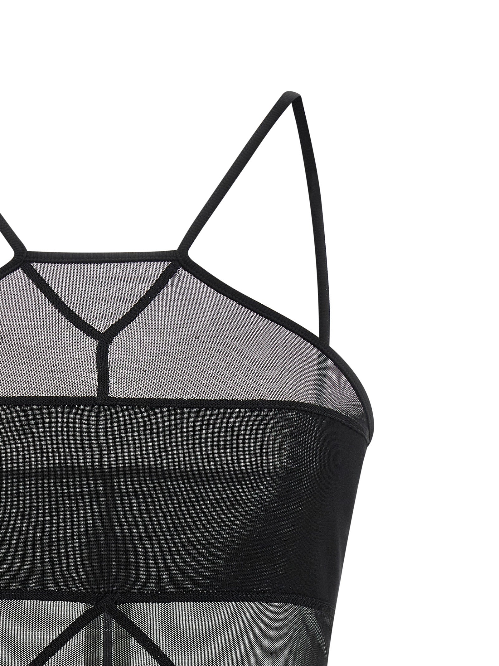 Rick Owens Black Nylon Sleeveles Women's T-Shirt