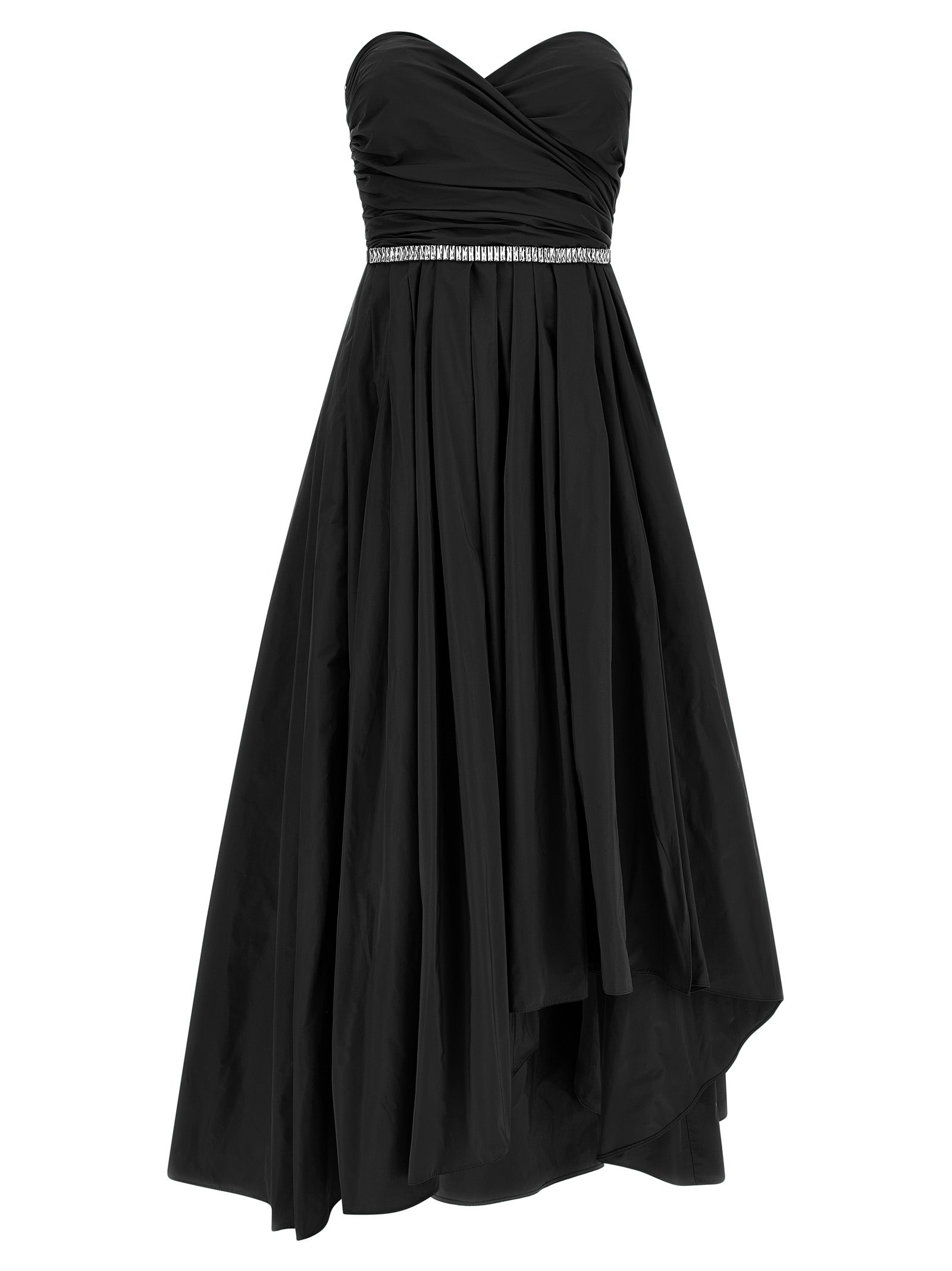 PINKO Black Polyester Long Women's Dress