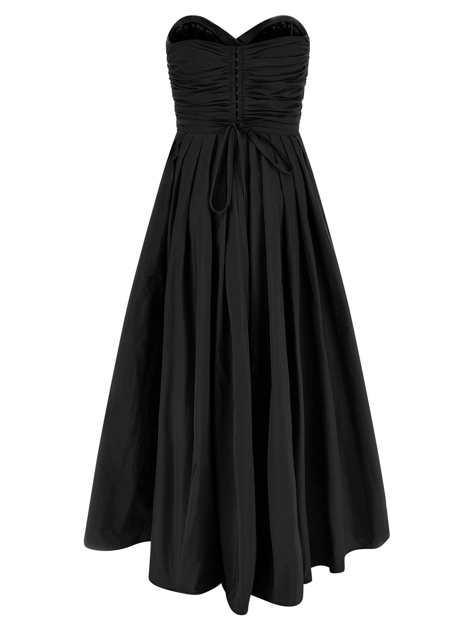 PINKO Black Polyester Long Women's Dress