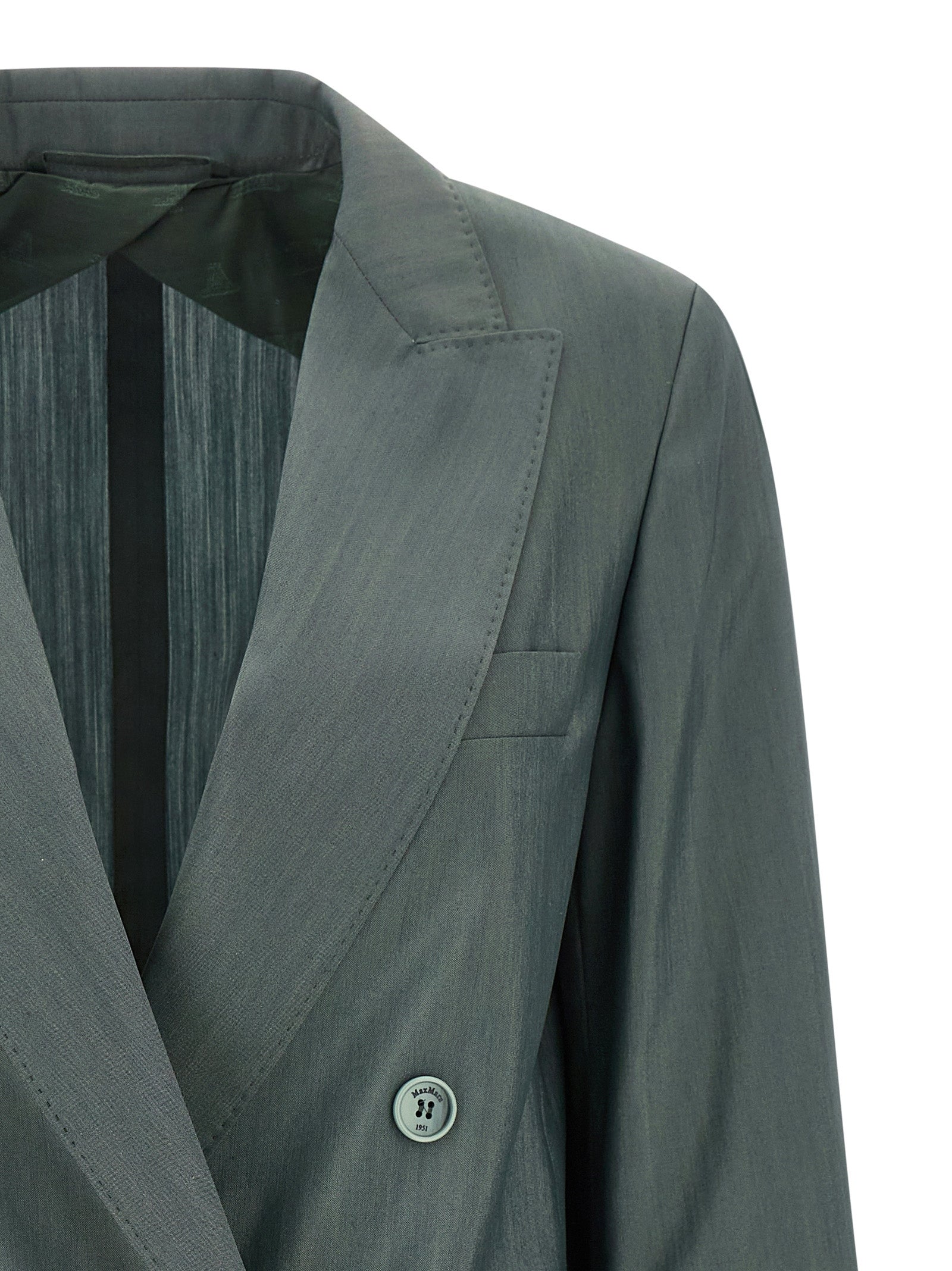 Max Mara Bicolor Virgin Wool Women's Blazer