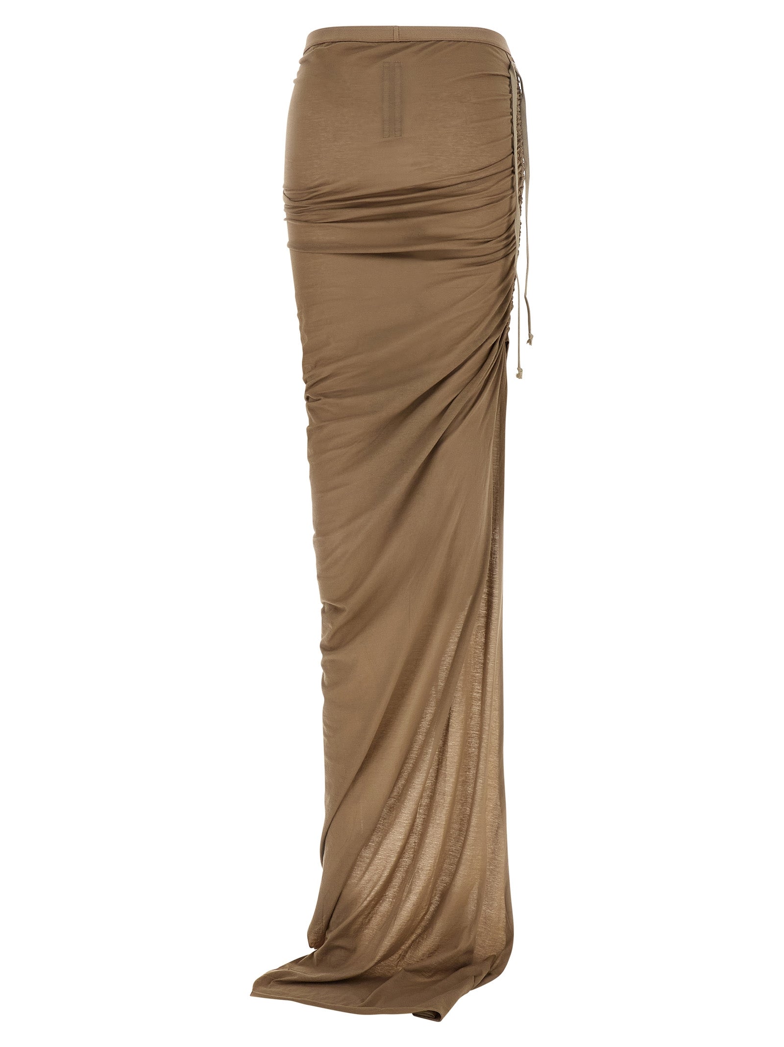 DRKSHDW Beige Cotton Mini Women's Skirt