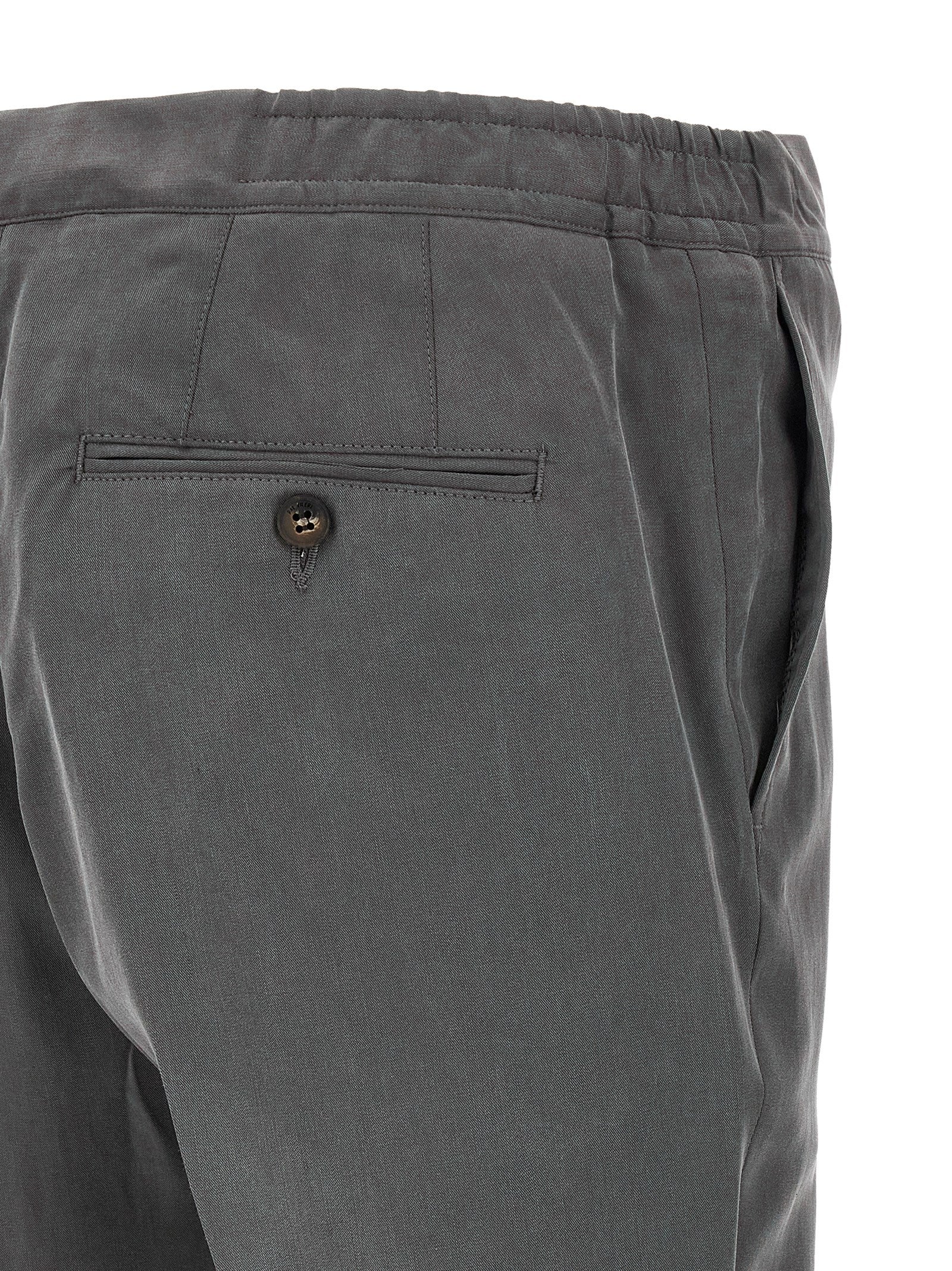 Pal Zileri Gray Lyocell Casual Men's Pants