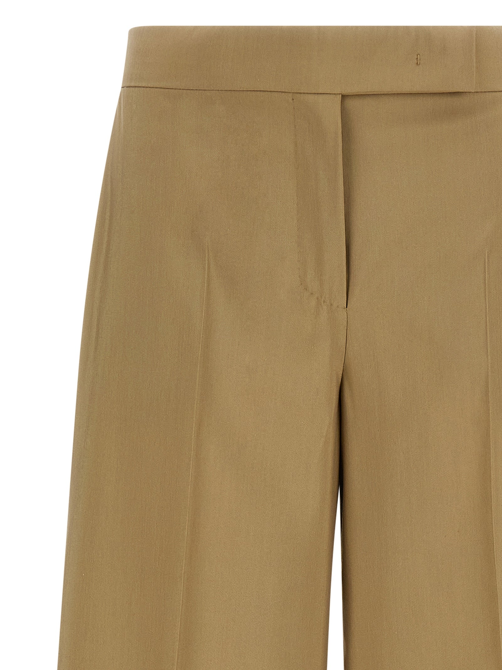 Max Mara Beige Virgin Wool Dress Women's Pants
