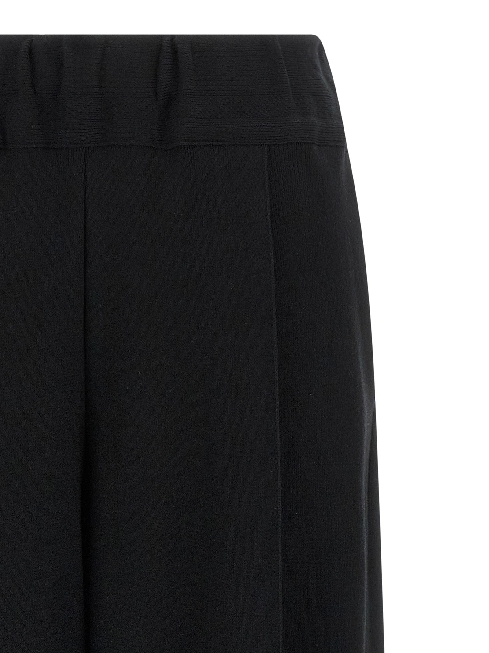 Issey Miyake Black Cotton Casual Women's Pants