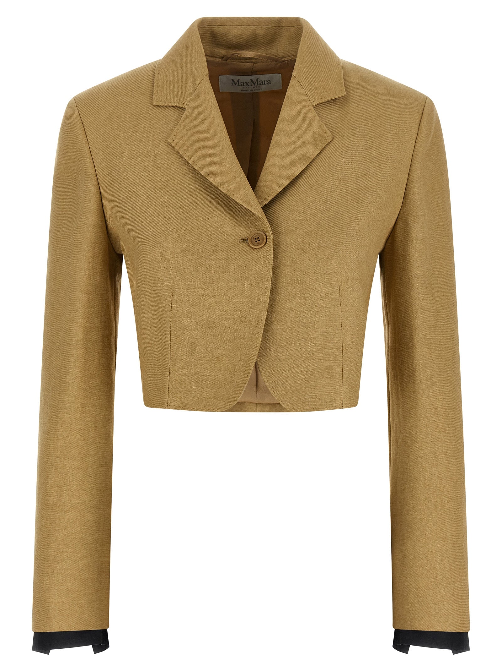 Max Mara Beige Linen Women's Blazer