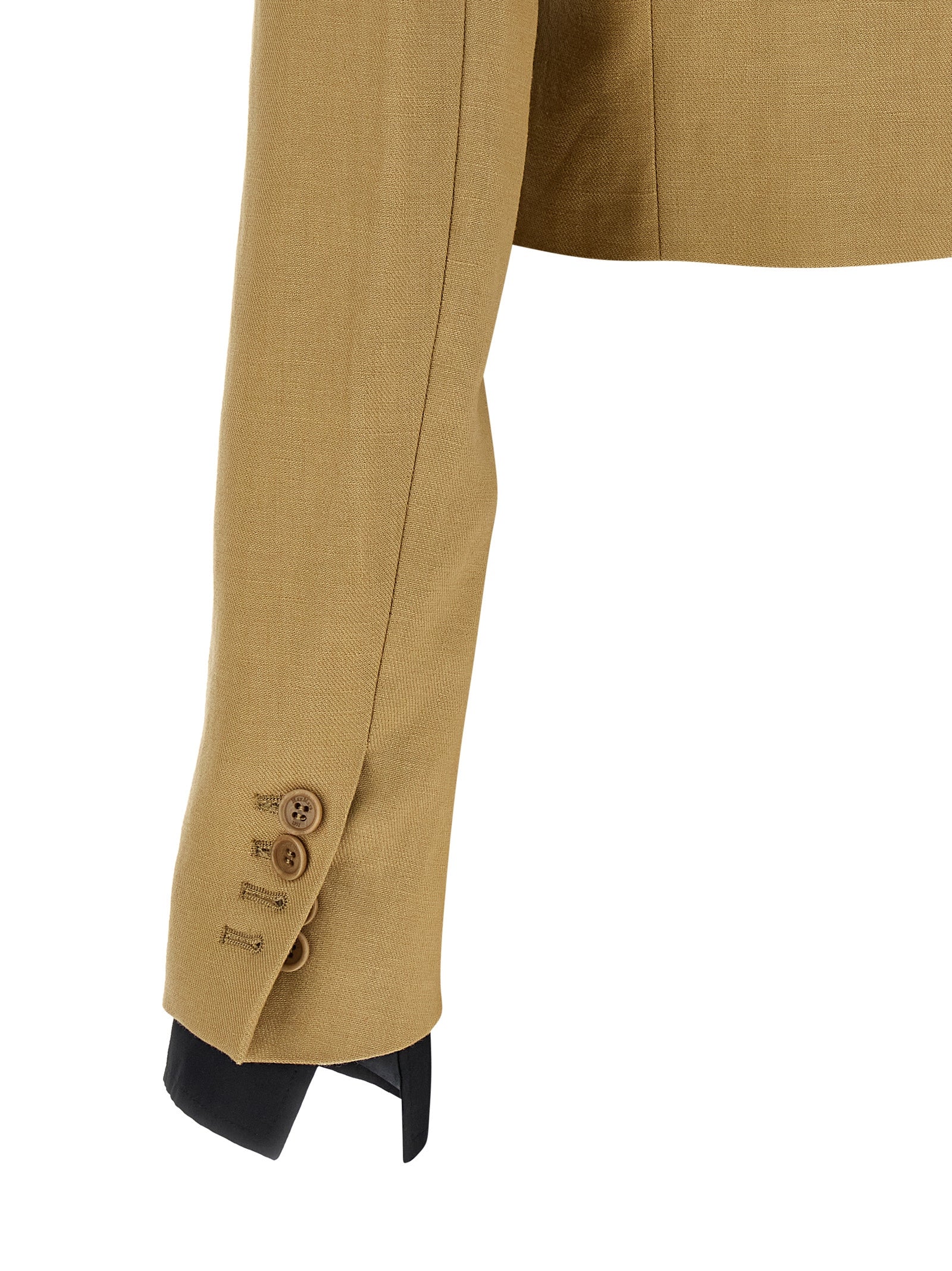 Max Mara Beige Linen Women's Blazer