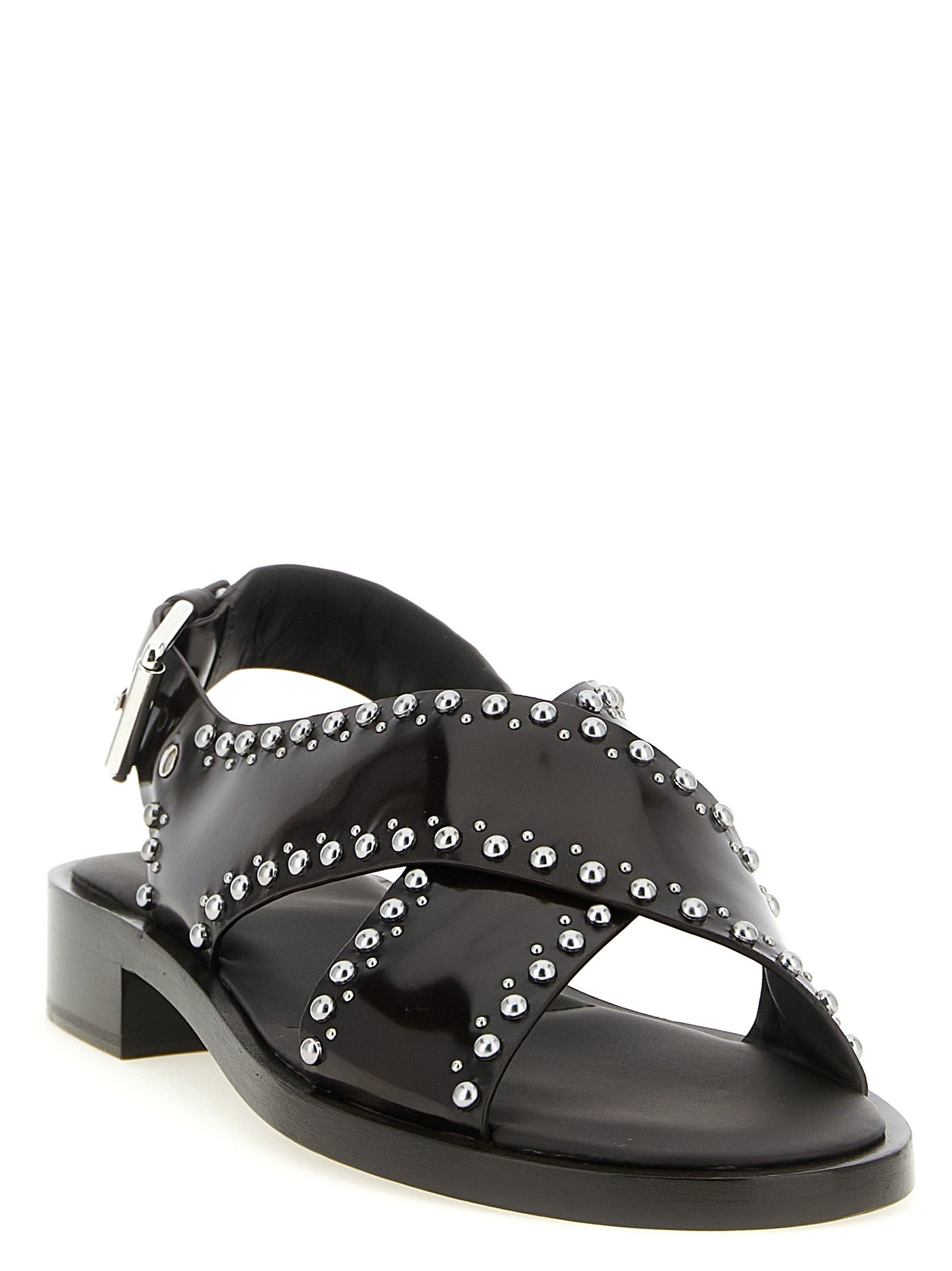 Church's Brown Calfskin Flat Women's Sandals