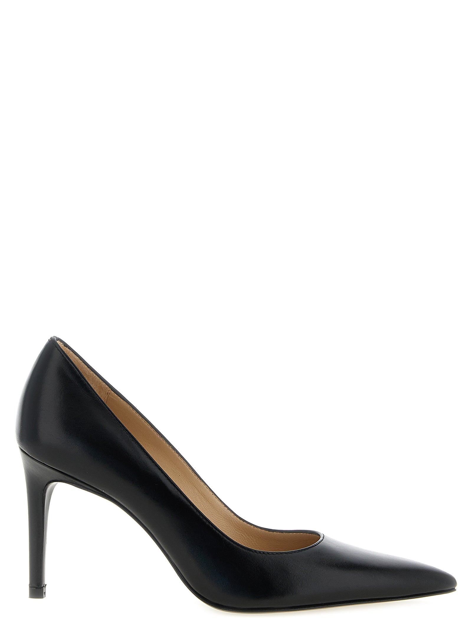 Stuart Weitzman Black Calfskin High Heel Women's Pumps