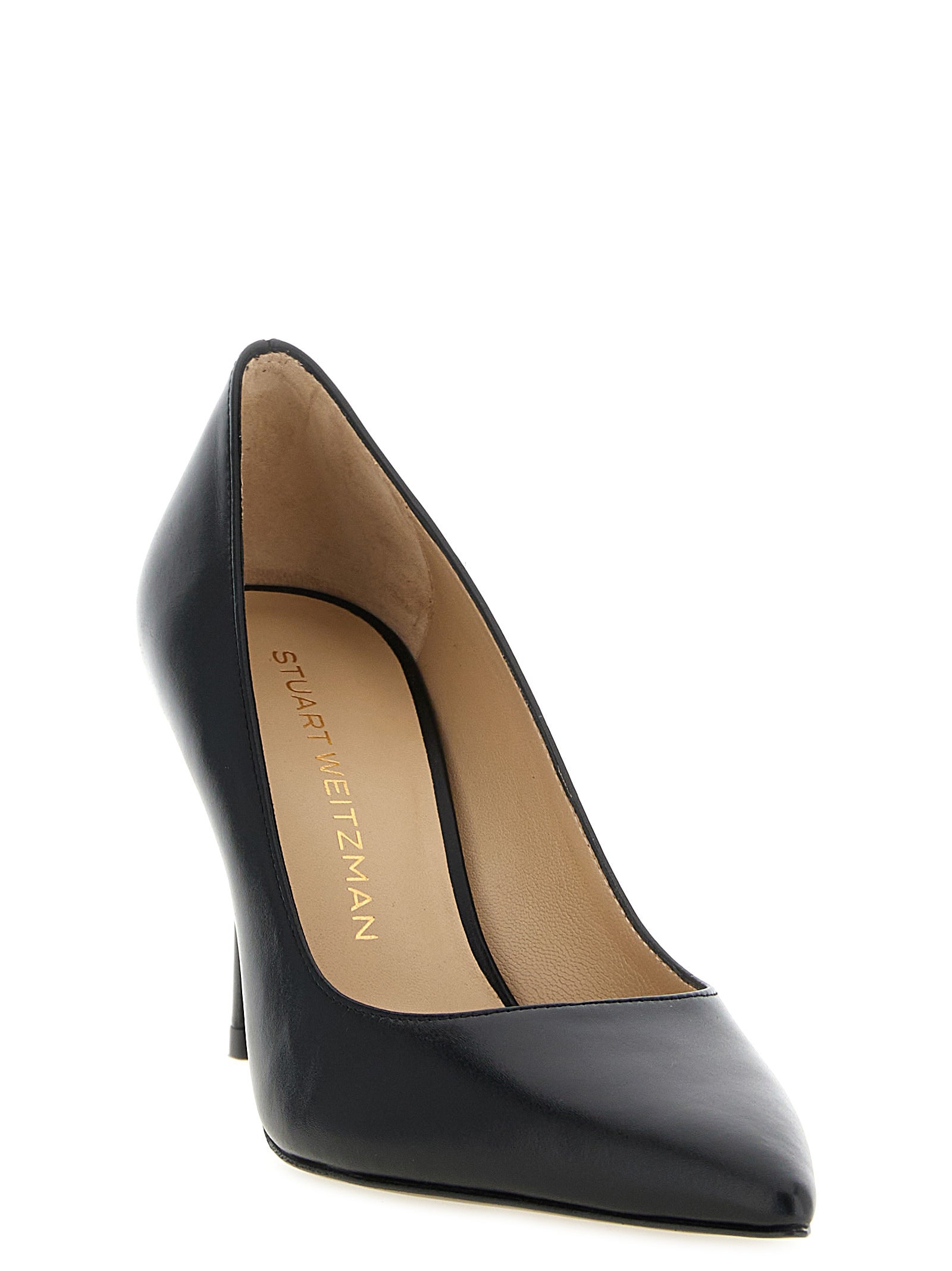 Stuart Weitzman Black Calfskin High Heel Women's Pumps