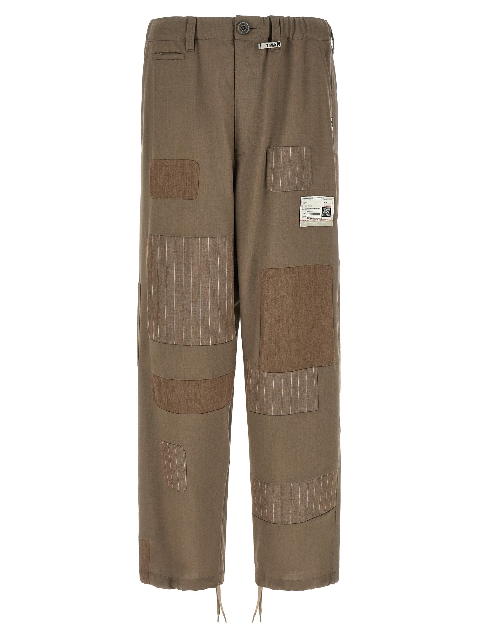 Maison Mihara Yasuhiro Beige Wool Casual Men's Pants