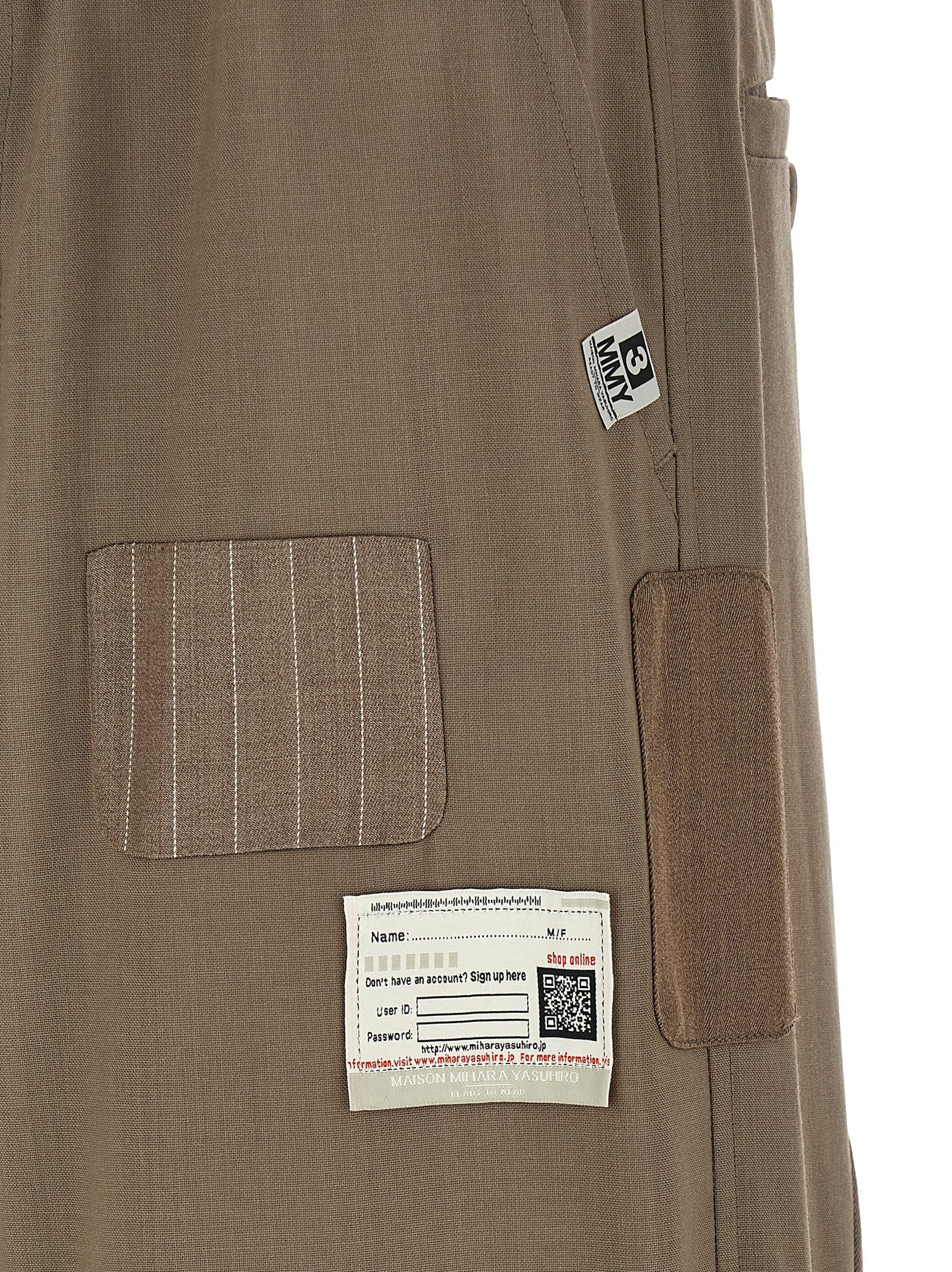 Maison Mihara Yasuhiro Beige Wool Casual Men's Pants