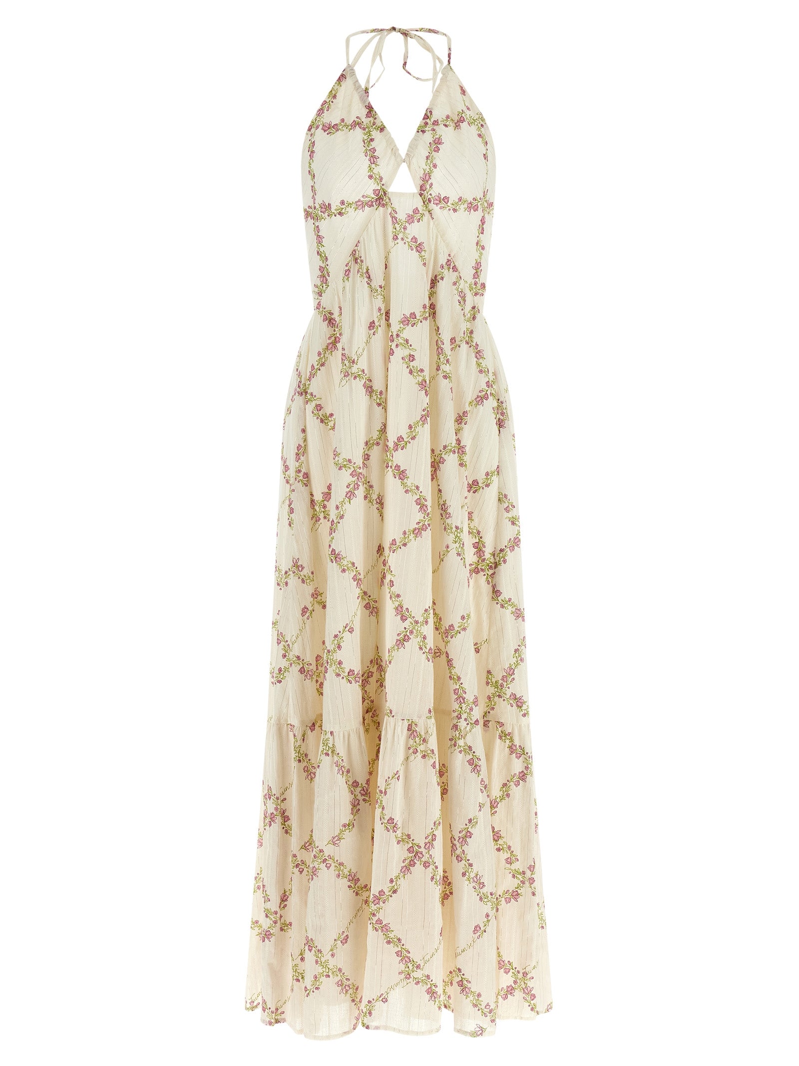 Twinset White Cotton Long Women's Dress