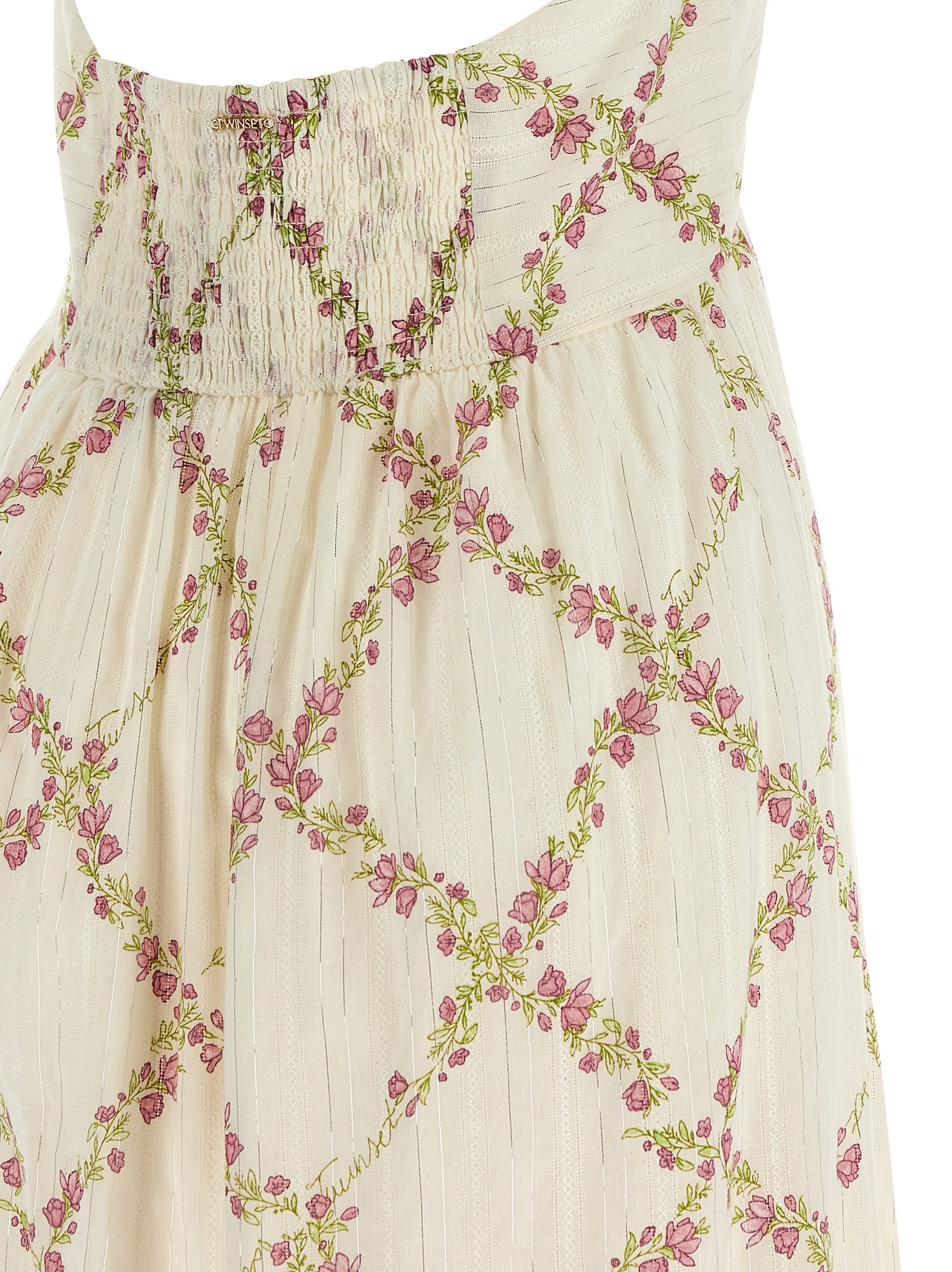 Twinset White Cotton Long Women's Dress