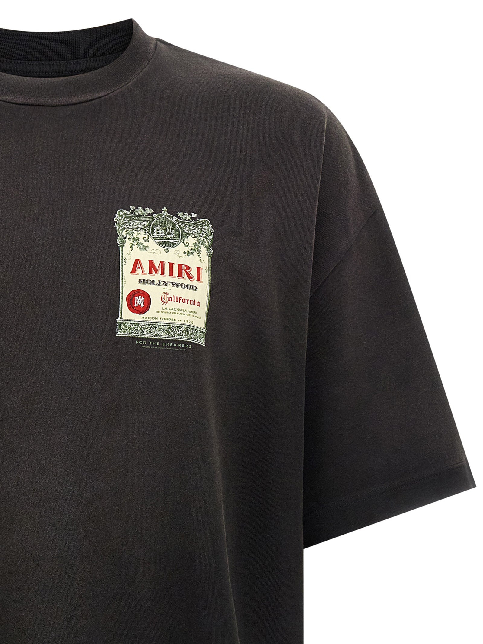 Amiri Black Cotton Men's T-Shirt