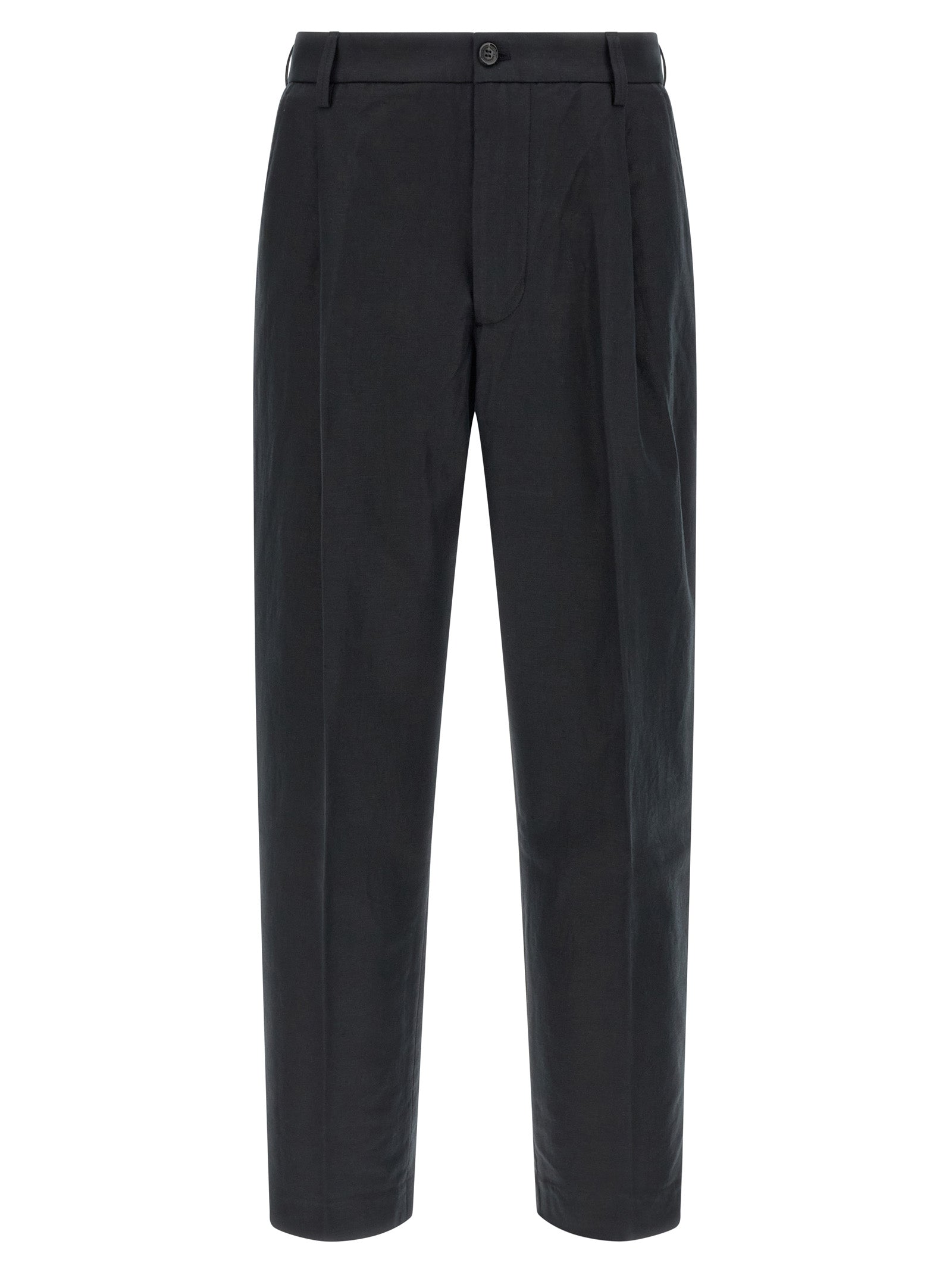 Department 5 Black Cotton Casual Men's Pants