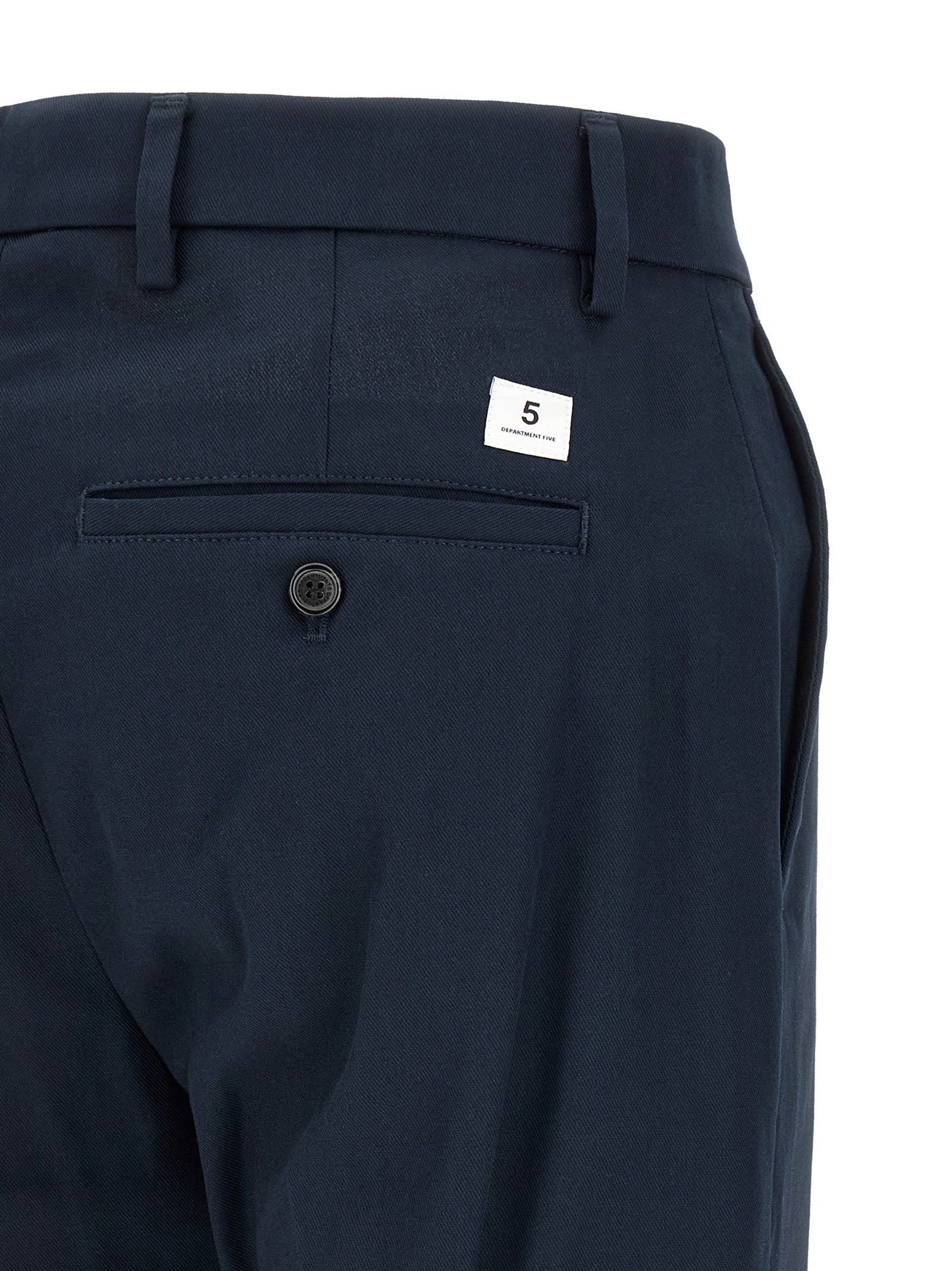 Department 5 Blue Cotton Chino Men's Pants