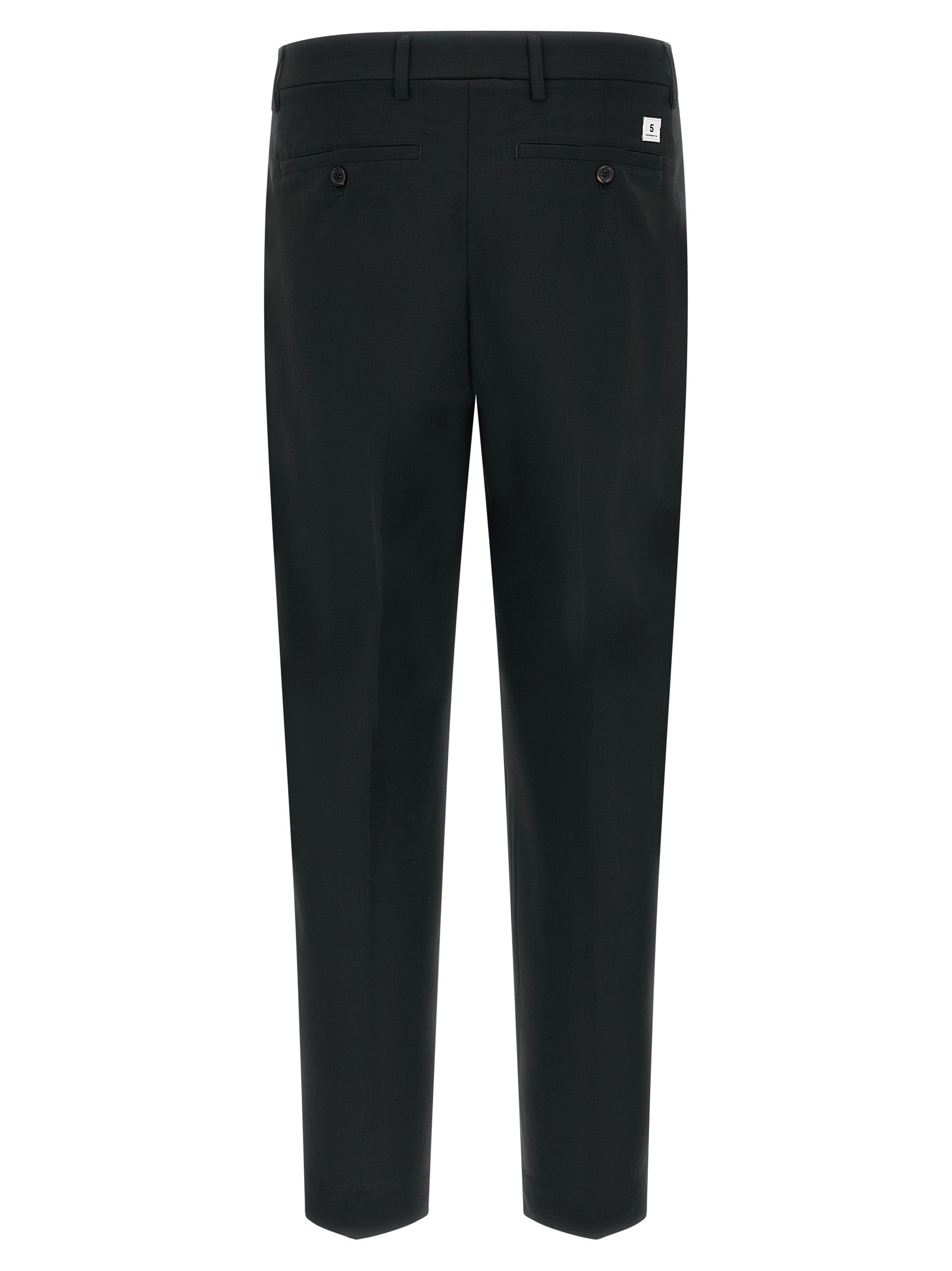 Department 5 Black Polyester Casual Men's Pants