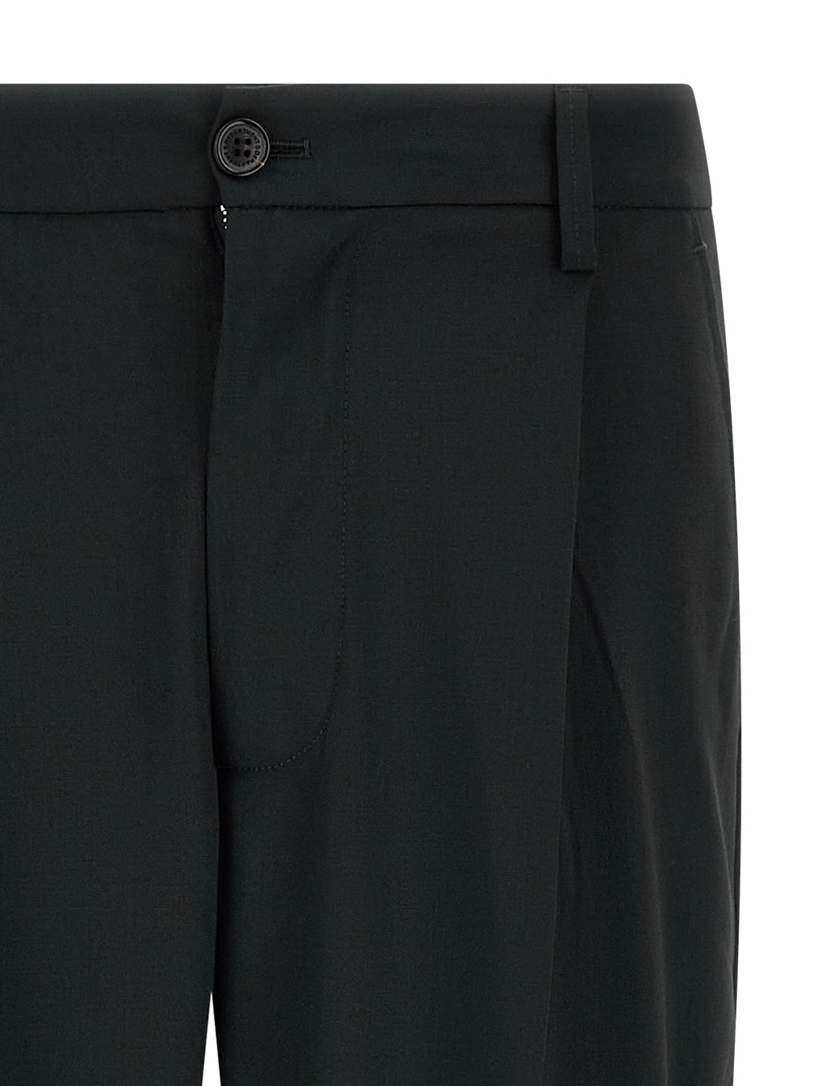 Department 5 Black Polyester Casual Men's Pants
