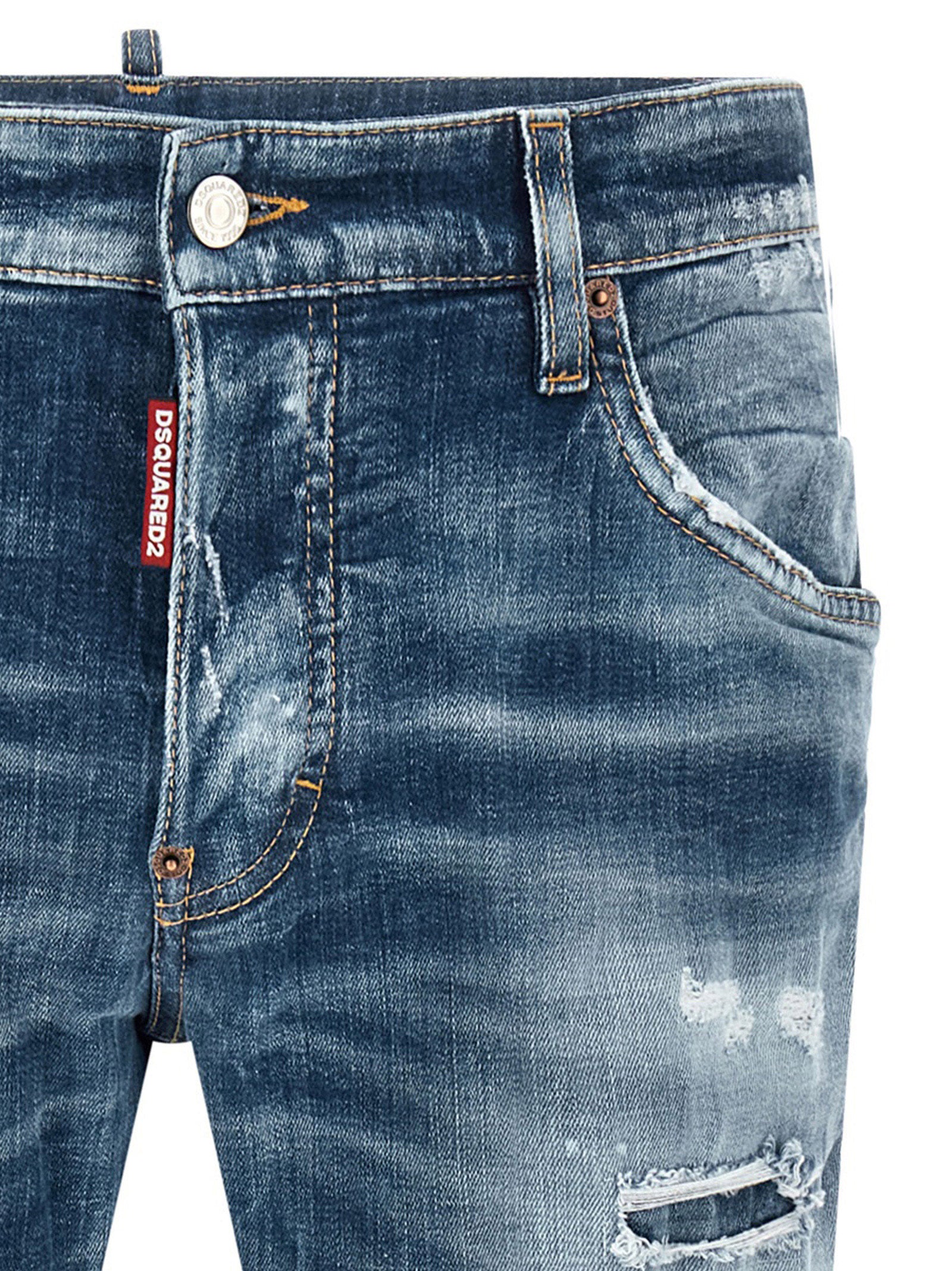 Dsquared² Blue Cotton Boyfriend Men's Jeans