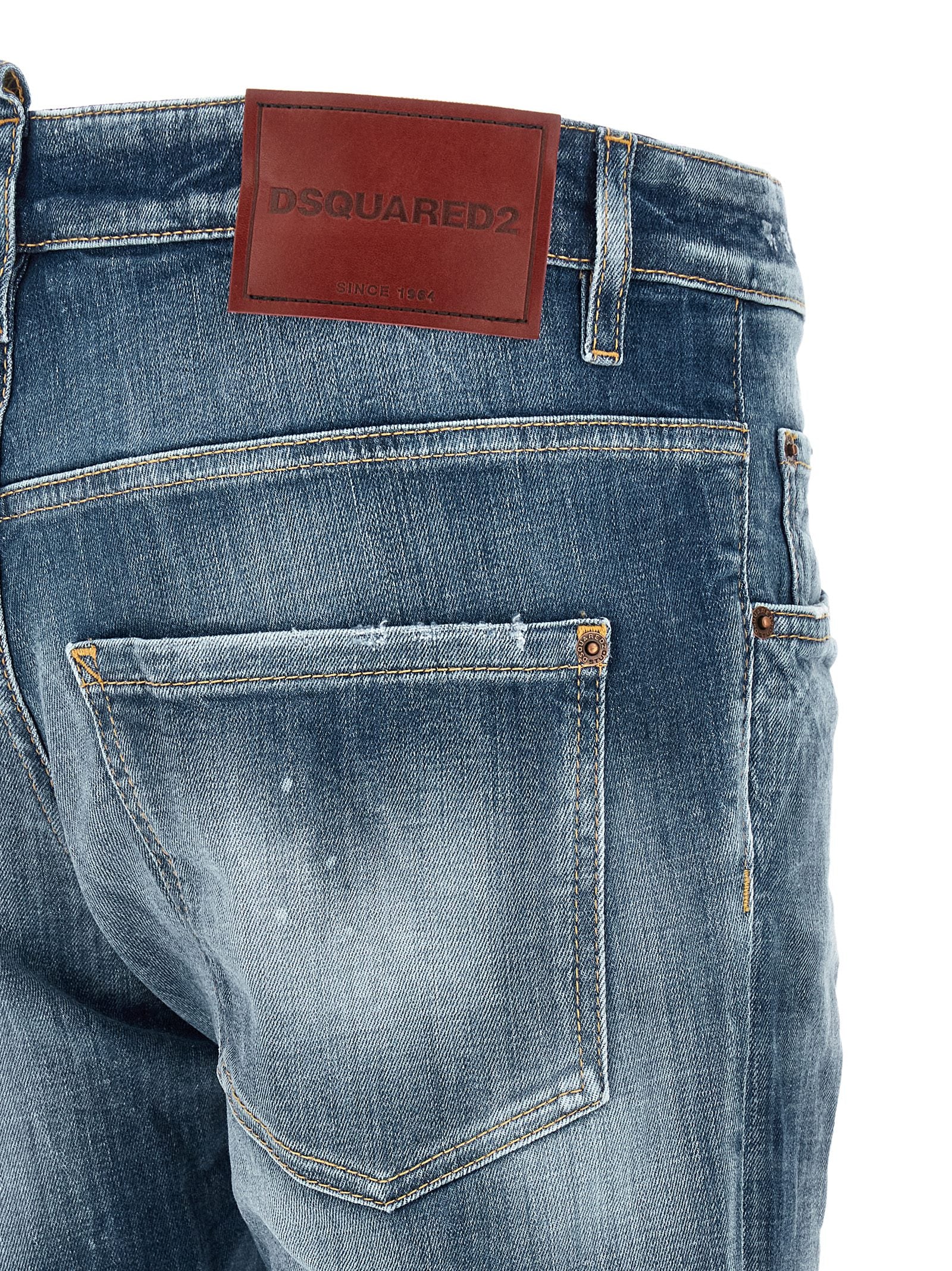 Dsquared² Blue Cotton Boyfriend Men's Jeans