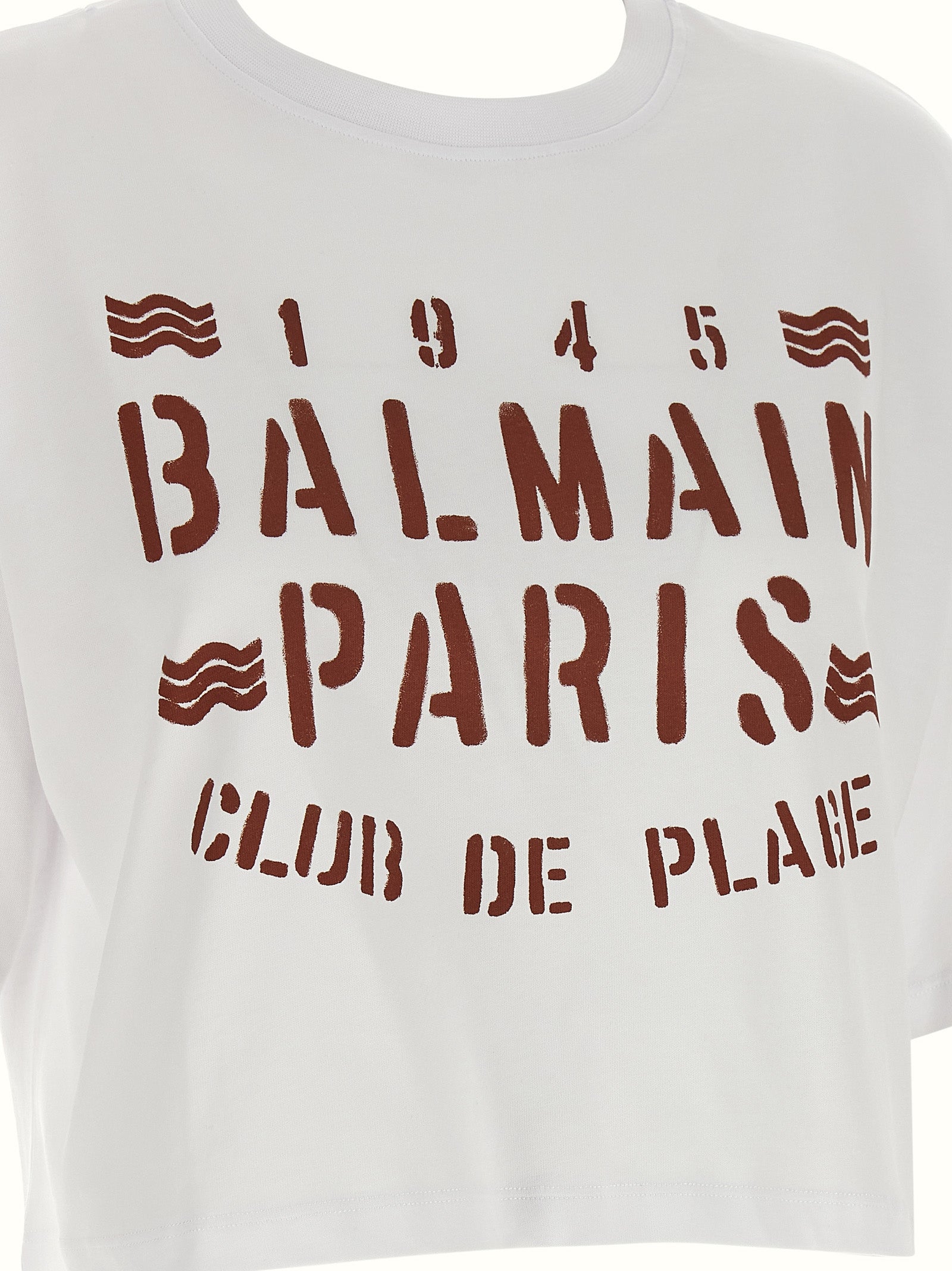 Balmain White Cotton Women's T-Shirt