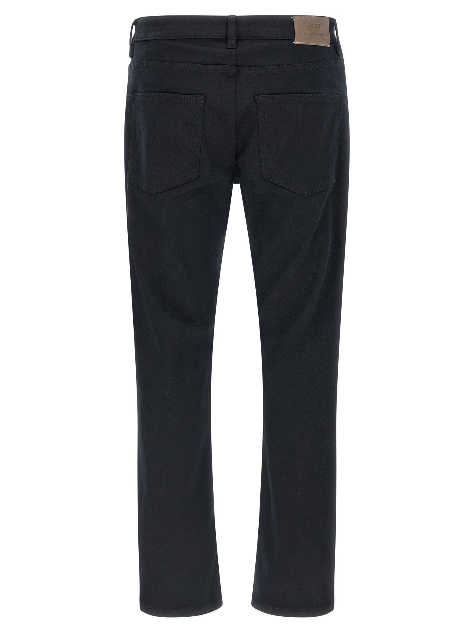 Hugo Boss Blue Polyester Straight-Leg Men's Jeans