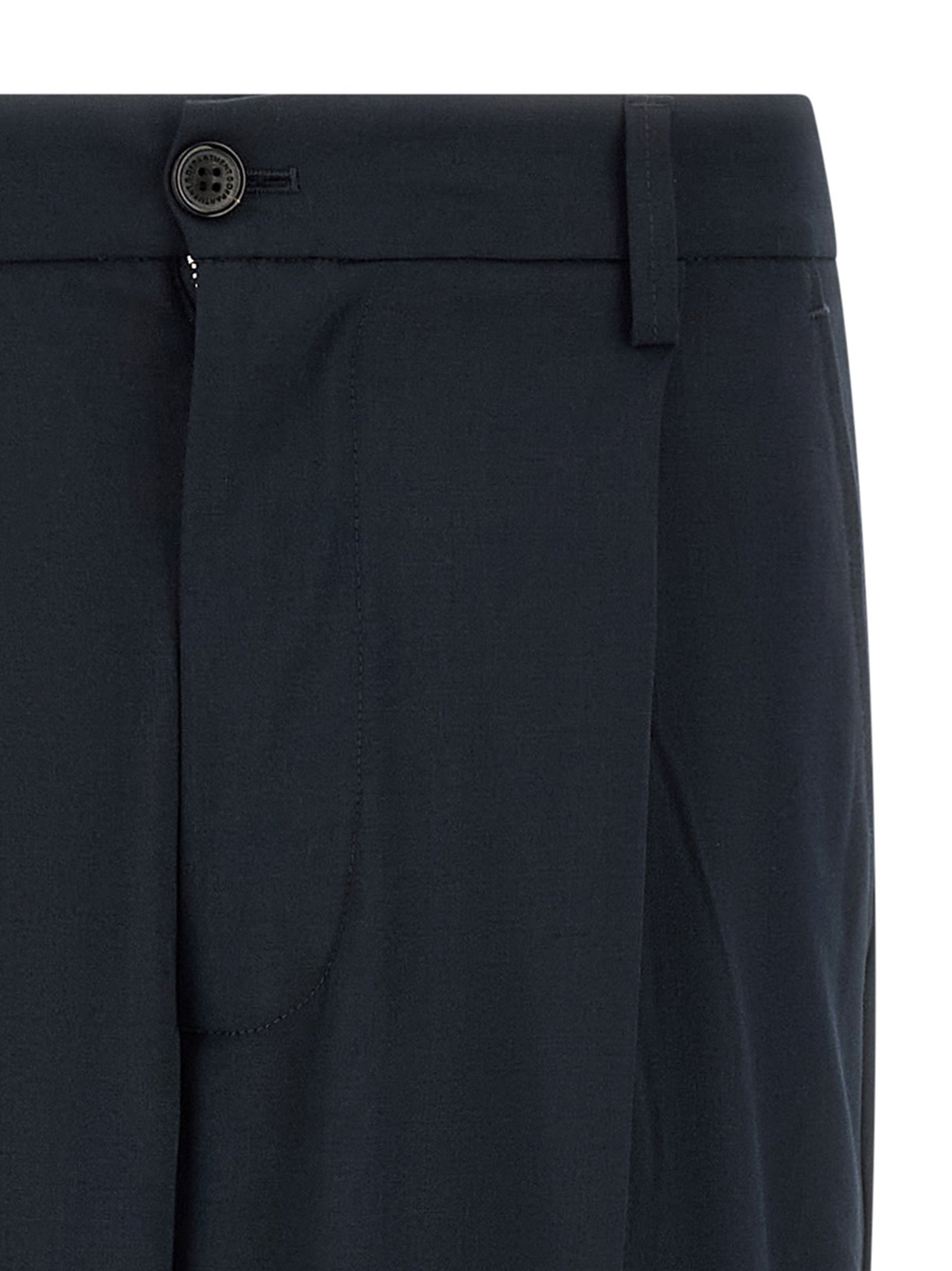 Department 5 Blue Polyester Casual Men's Pants