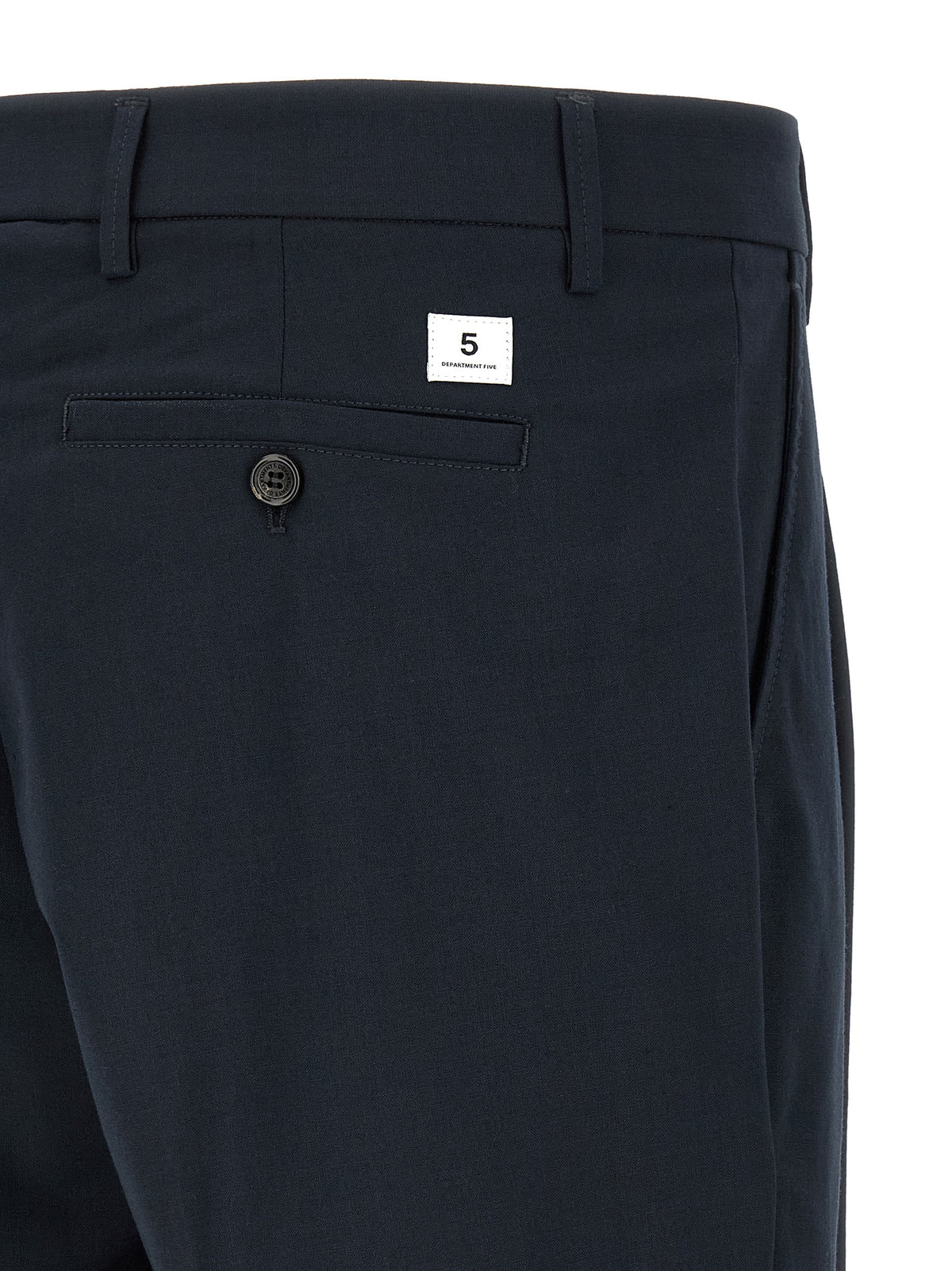 Department 5 Blue Polyester Casual Men's Pants