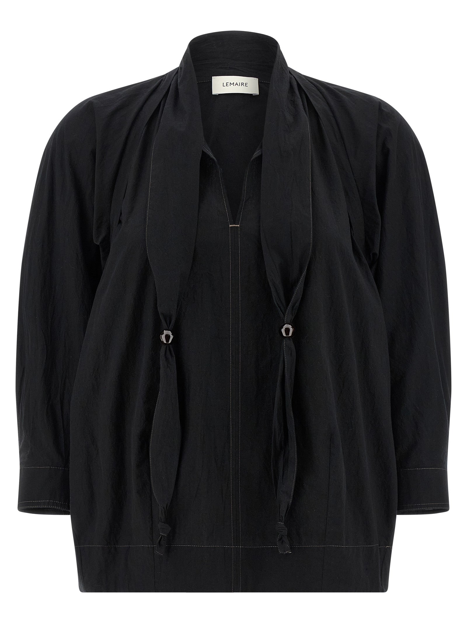 Lemaire Black Cotton Women's Blouse
